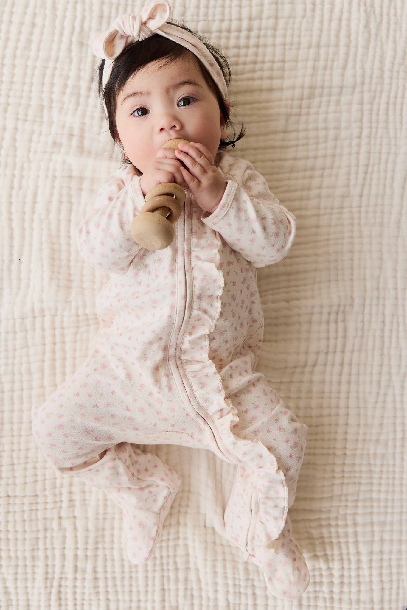 Organic Cotton Melanie Onepiece - Victoria Blush