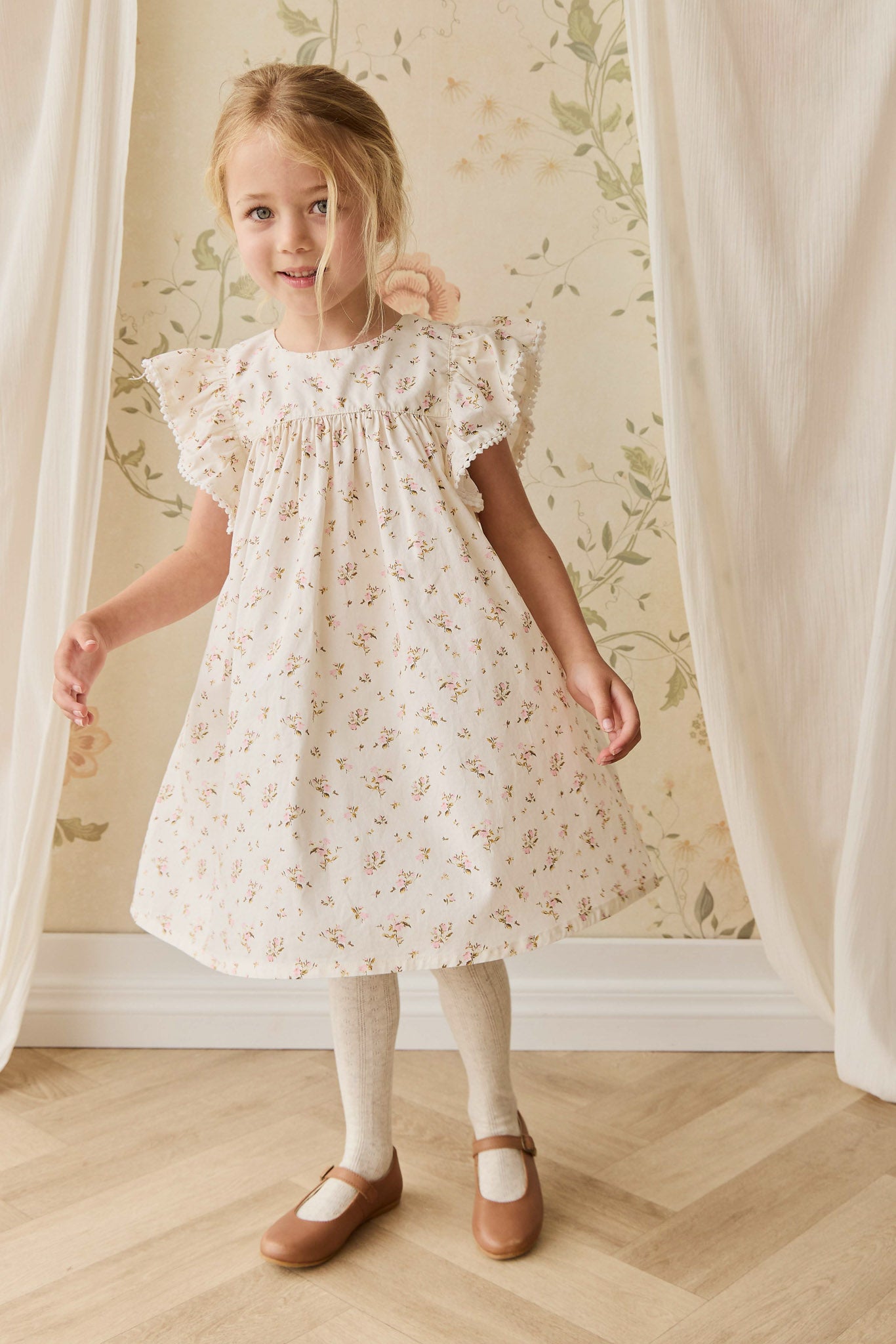 Organic Cotton Eleanor Dress - Bianca Antique