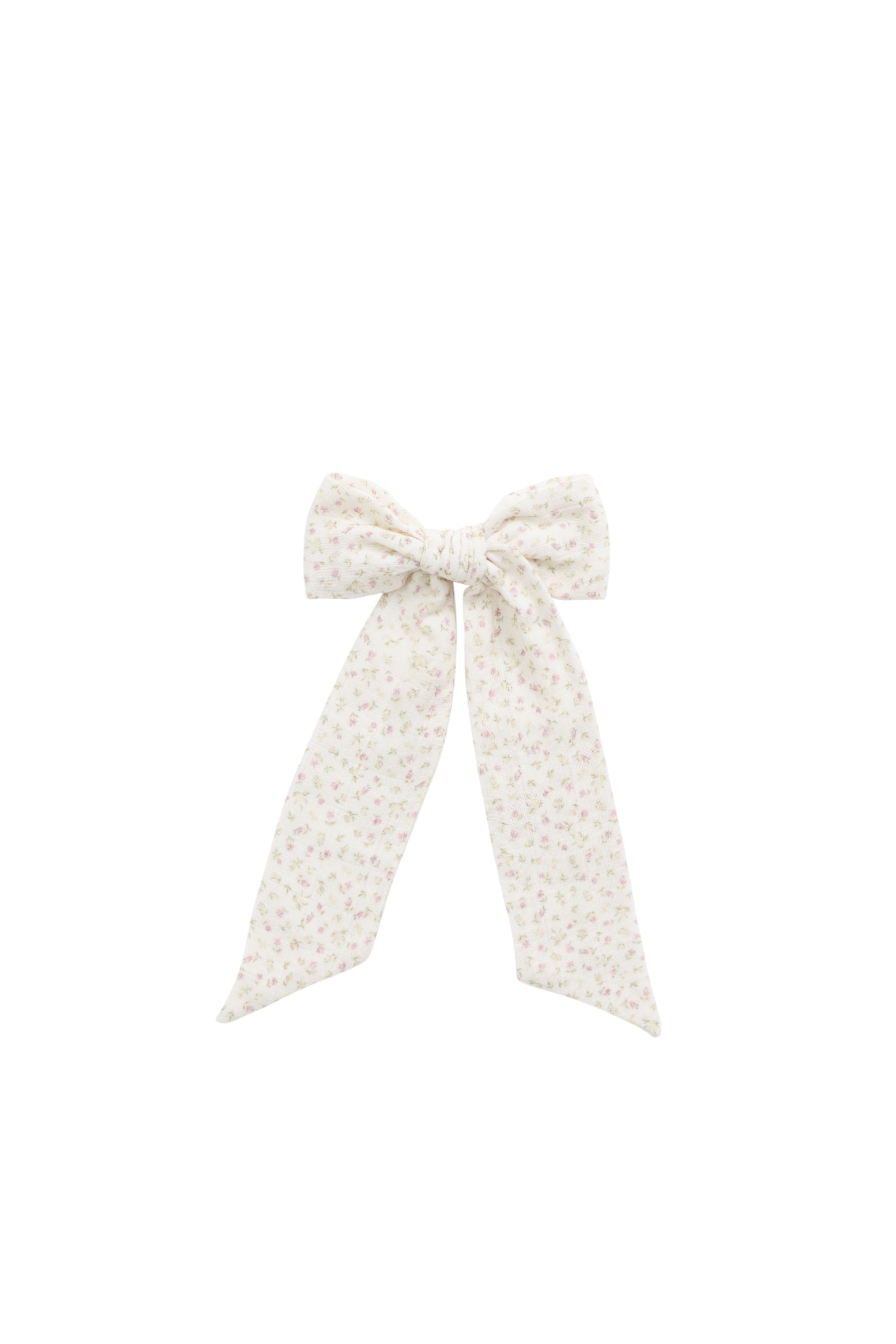 Organic Cotton Muslin Alora Bow-Pippa Pink