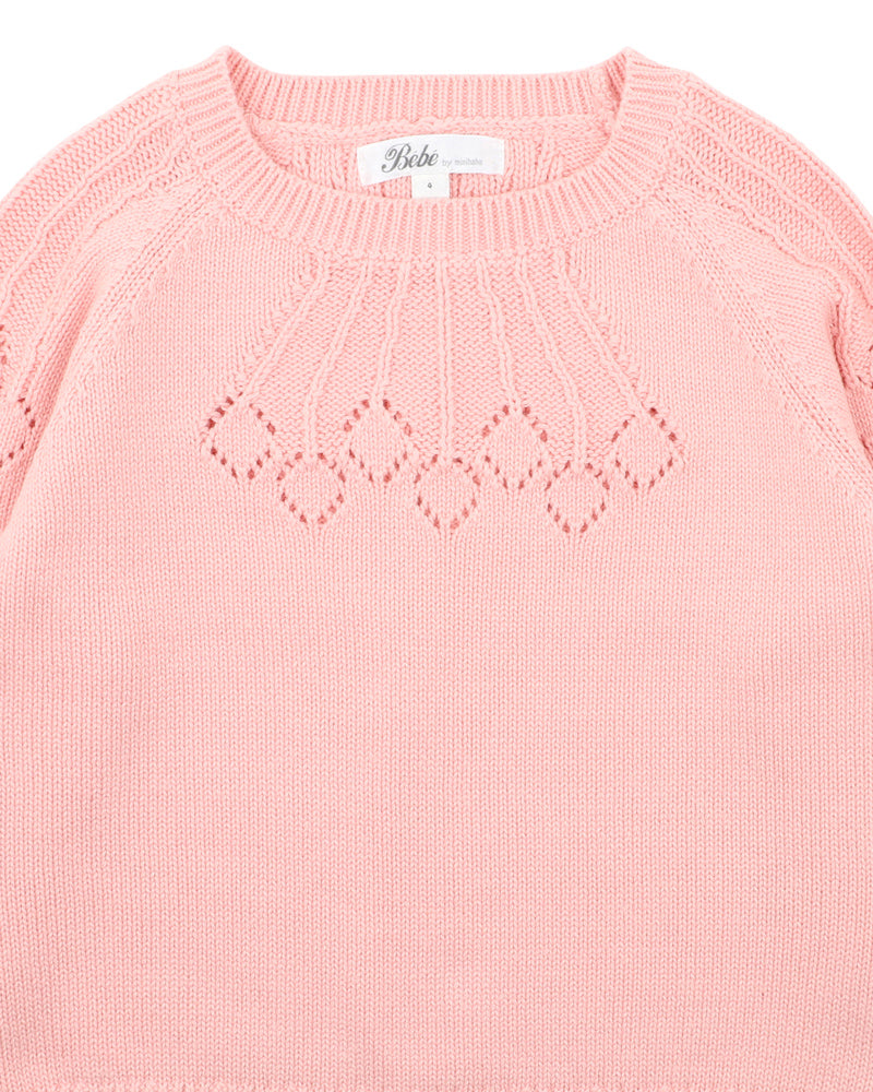DOTTI NEEDLE OUT KNITTED JUMPER 3-7 YRS