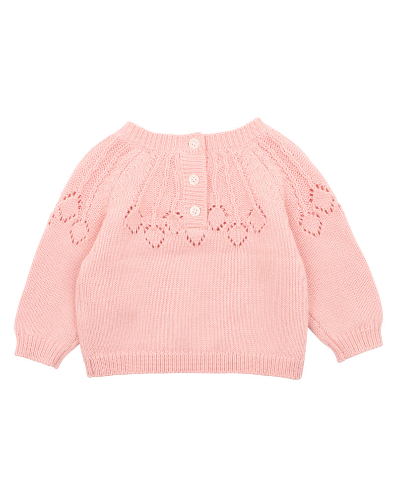 DOTTI NEEDLE OUT KNITTED JUMPER