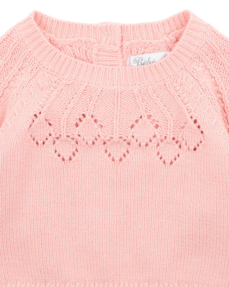 DOTTI NEEDLE OUT KNITTED JUMPER
