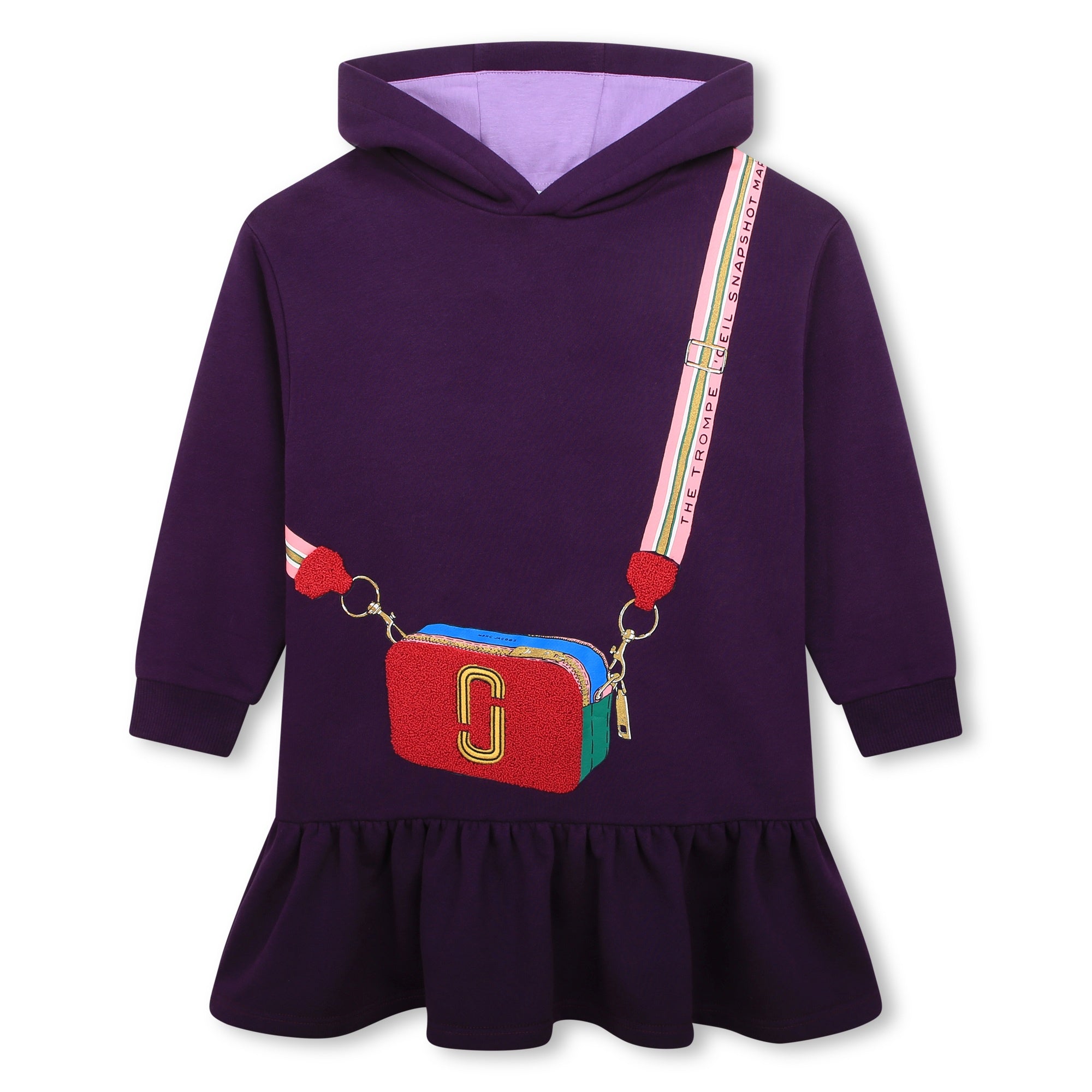 MARC JACOBS PURPLE HOODED DRESS