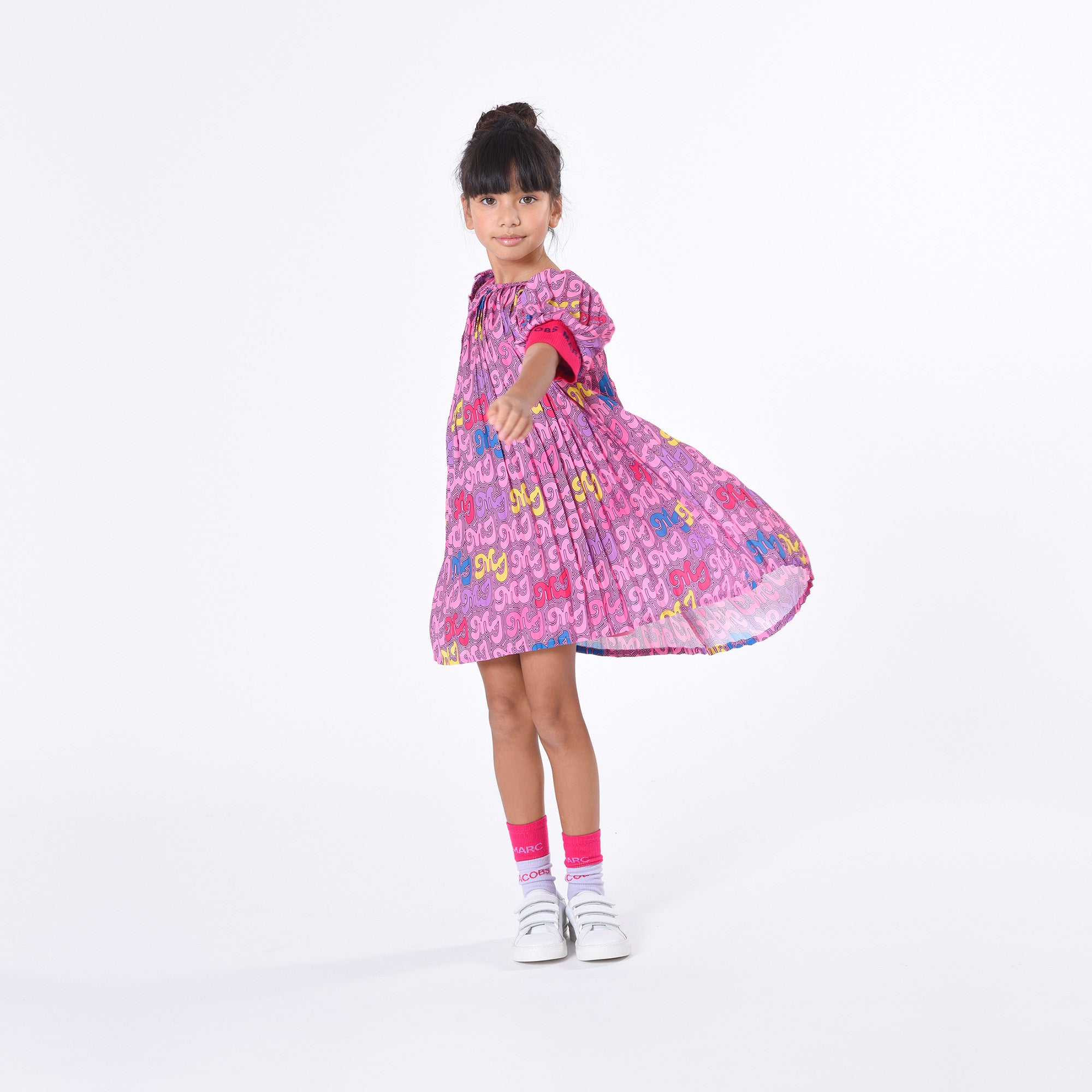 MARC JACOBS APRICOT PLEATED DRESS