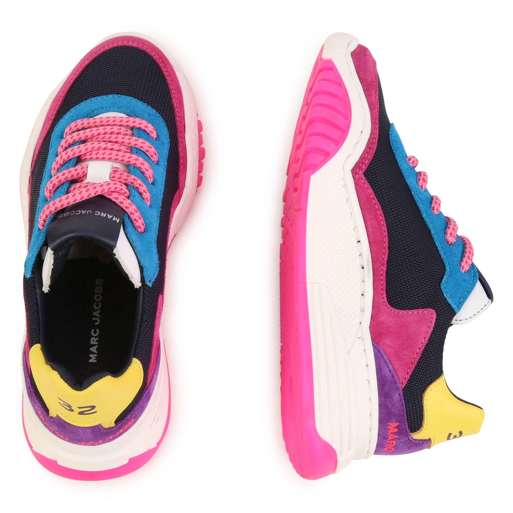 MARC JACOBS GIRLS FUSCHIA TRAINERS