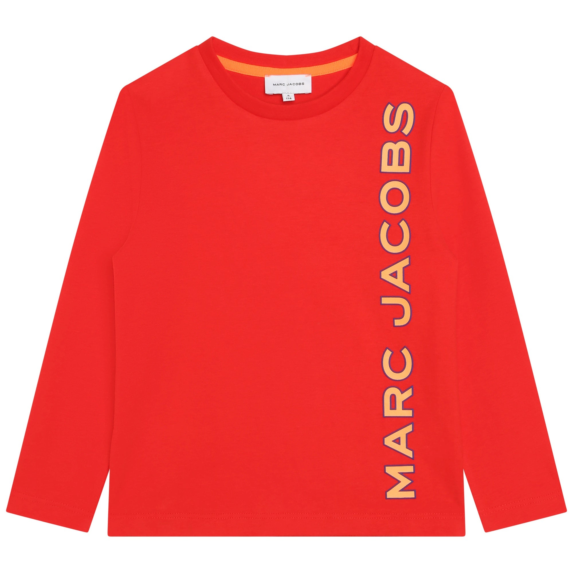 MARC JACOBS BRIGHT RED LONG SLEEVE T-SHIRT