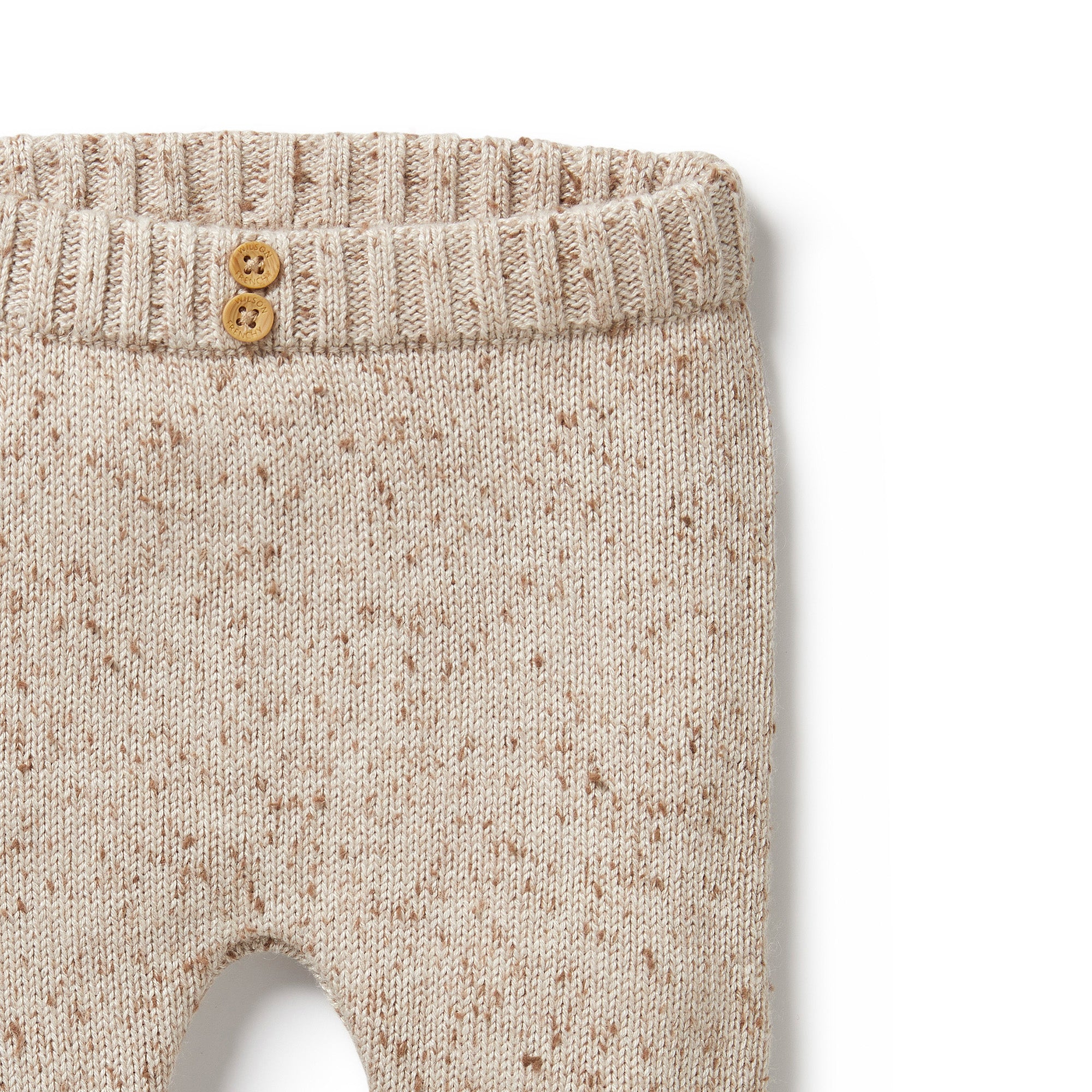 ALMOND FLECK KNITTED LEGGING