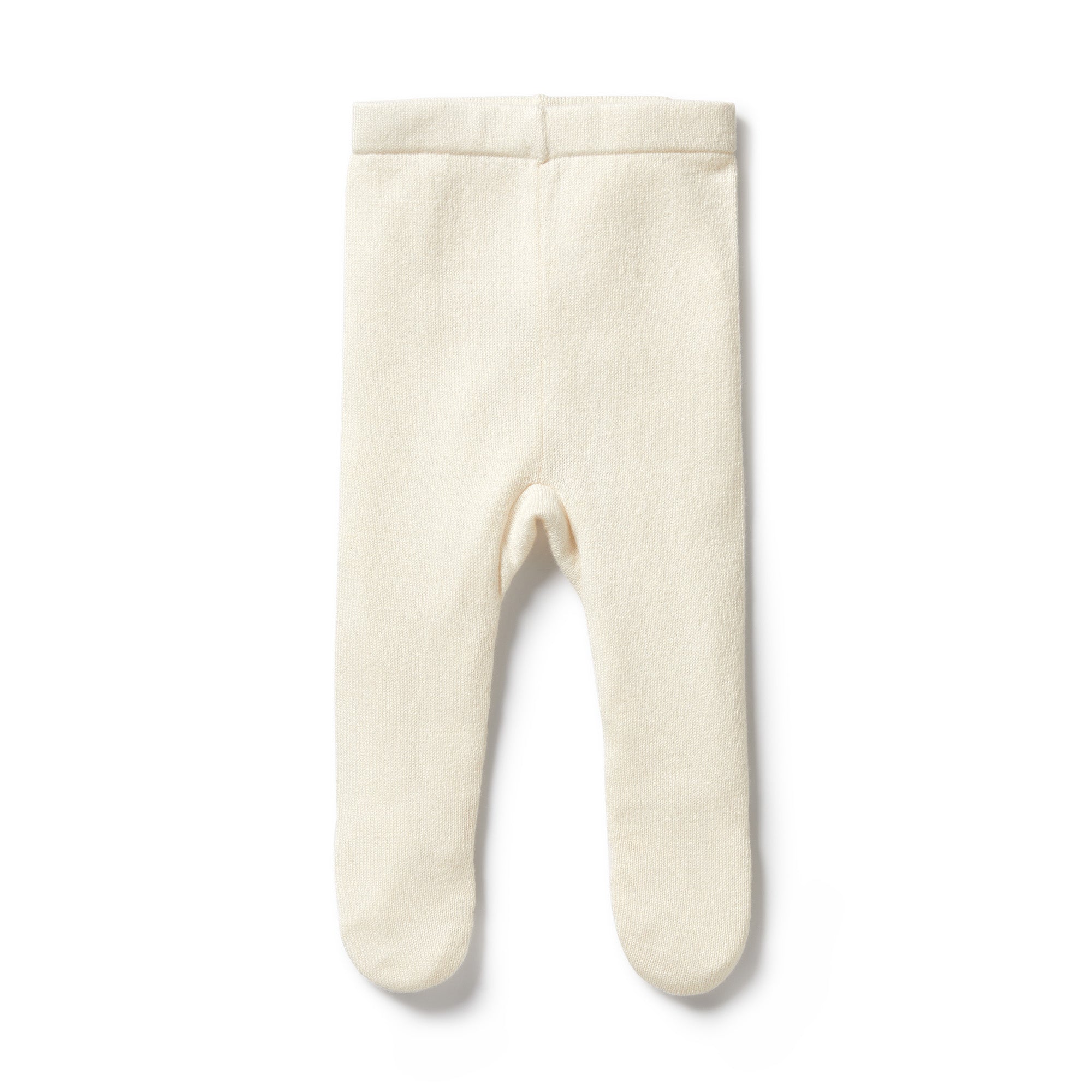 ECRU KNITTED LEGGING WITH FEET