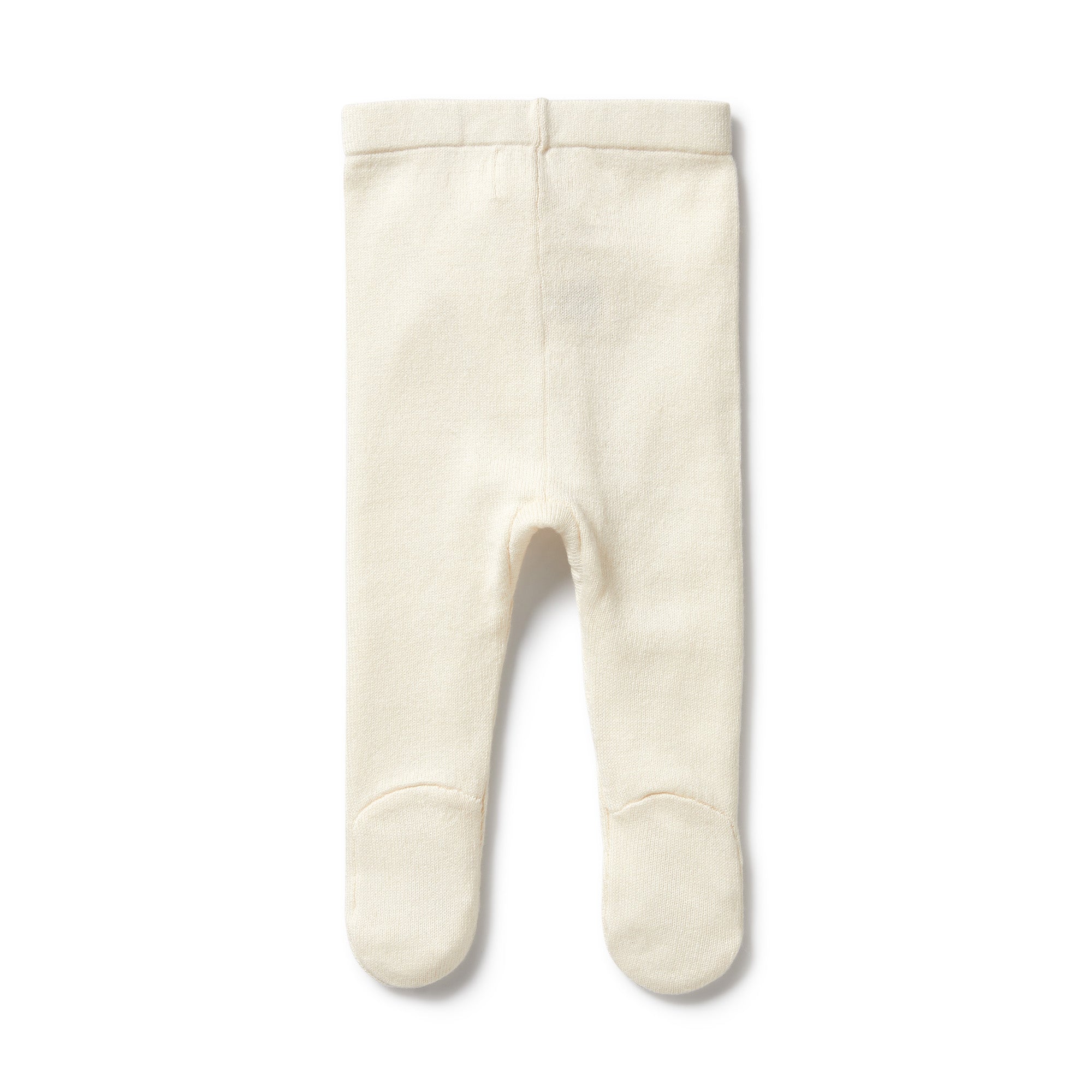 ECRU KNITTED LEGGING WITH FEET