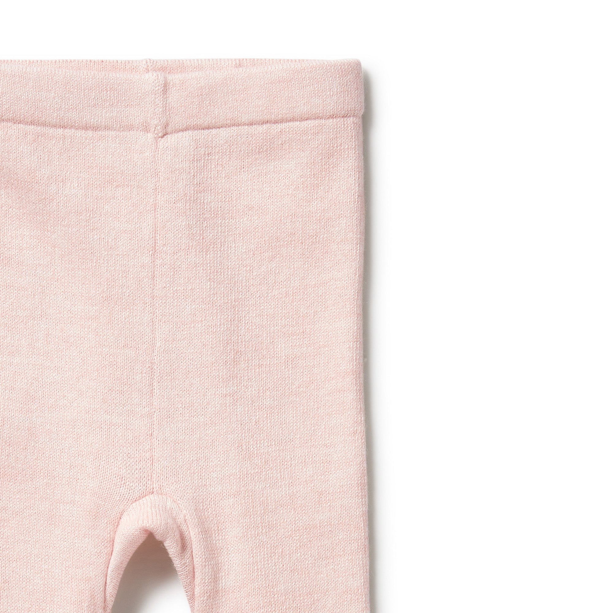 PINK KNITTED LEGGING WITH FEET