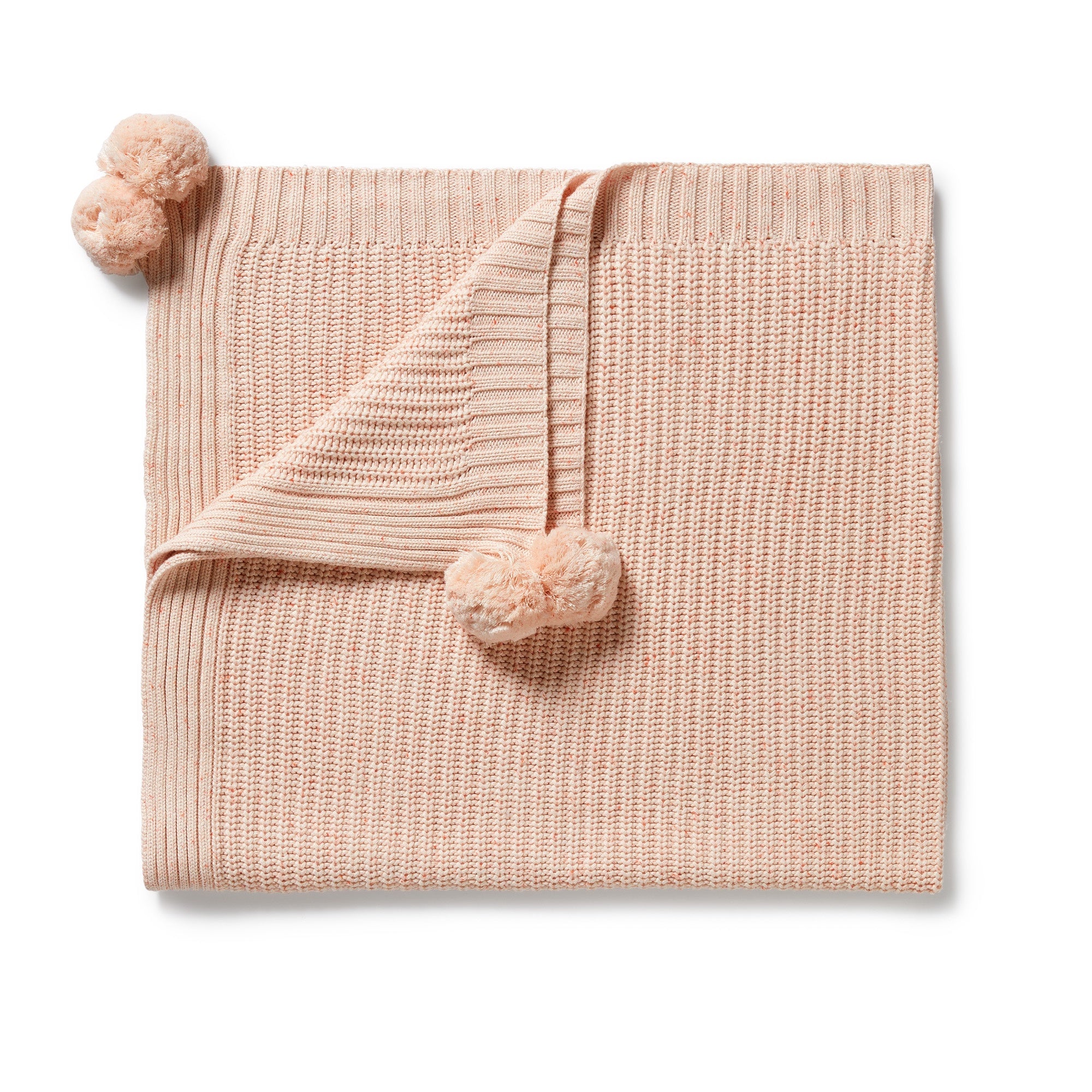 Fairy Floss Organic Knitted Blanket