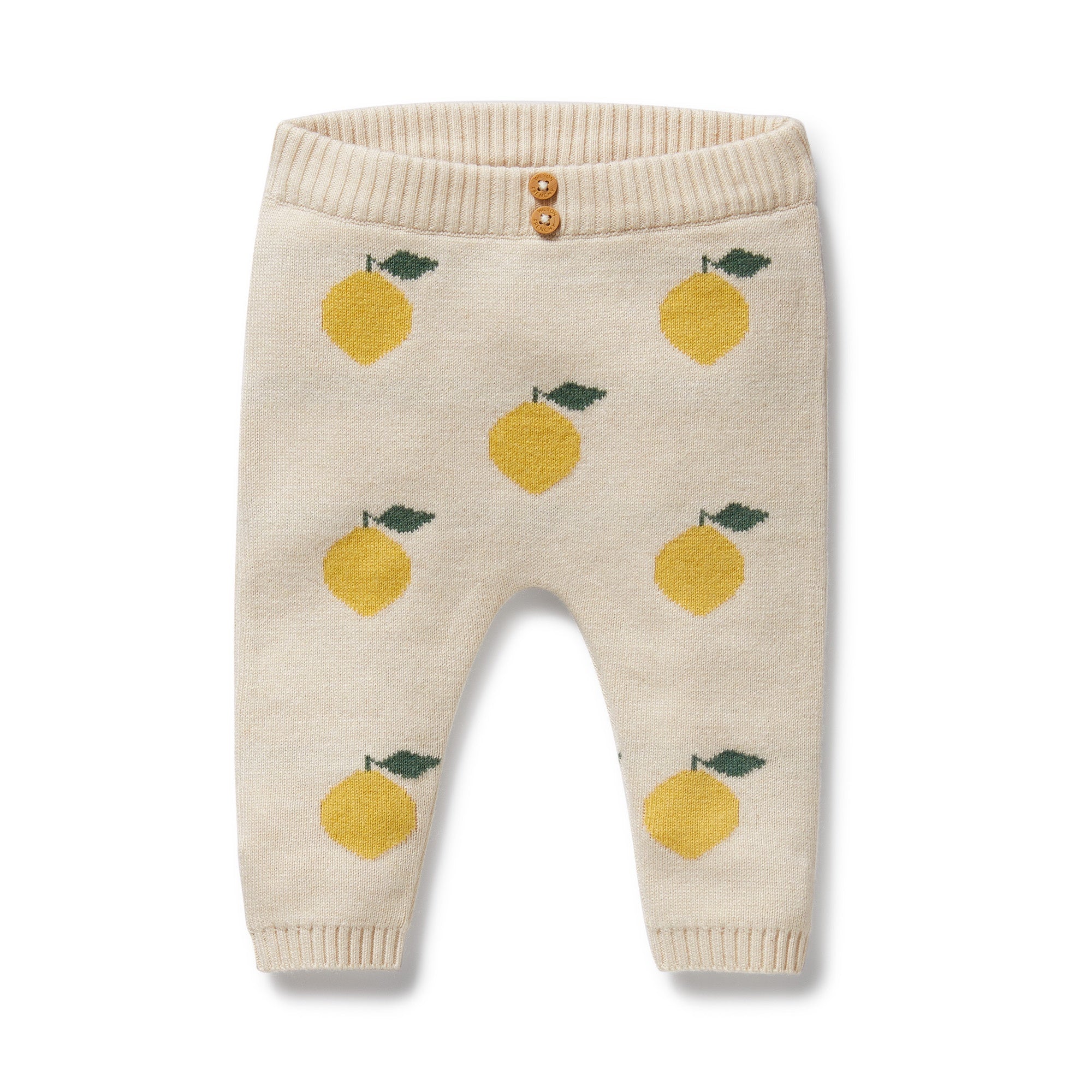Lemony Organic Knitted Jacquard Legging