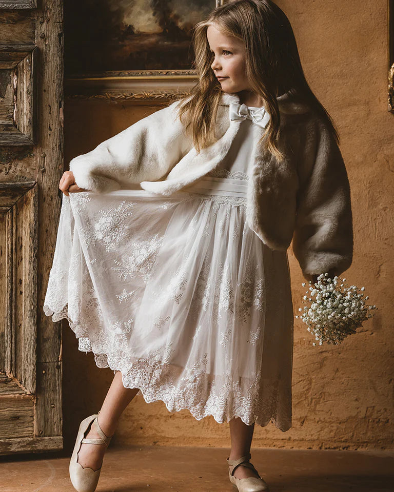 FLOATY SLEEVE DRESS 3-7YRS