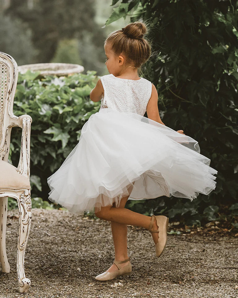 EMBROIDERED ORGANZA DRESS 3-7YRS
