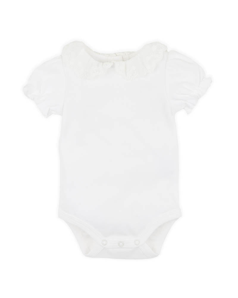 LACE COLLAR ORGANIC BODYSUIT
