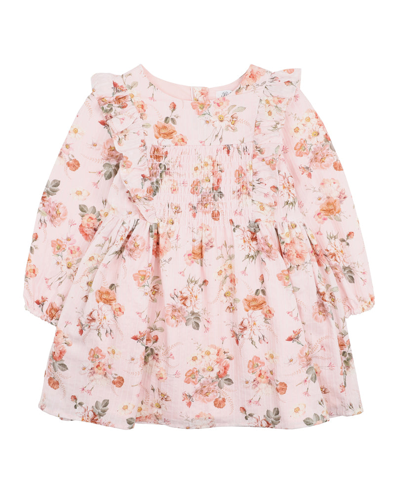 DOTTI PRINT SMOCK DRESS 3-7 YRS