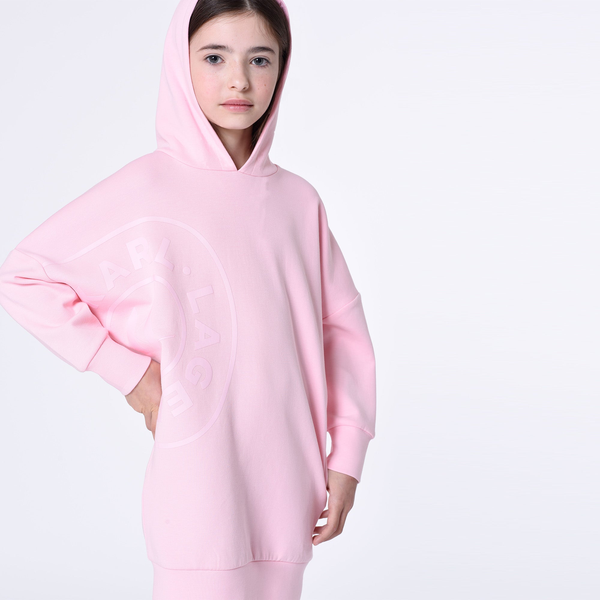 KARL LAGERFELD PINK SWEAT DRESS