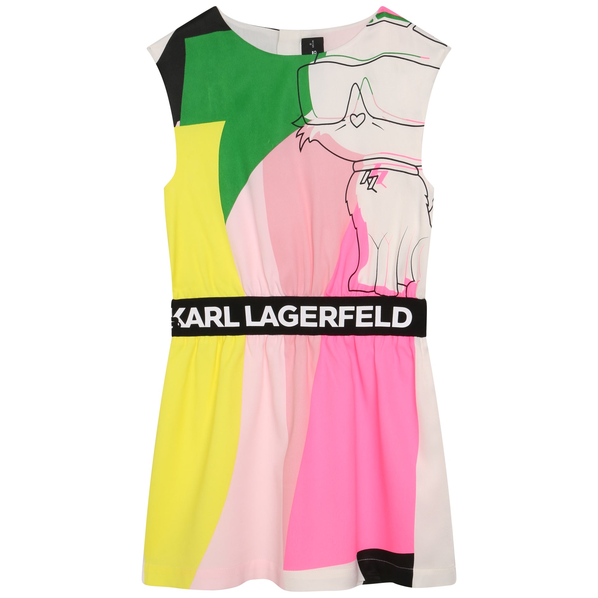 KARL LAGERFELD CHOUPETTE ARTWORK DRESS