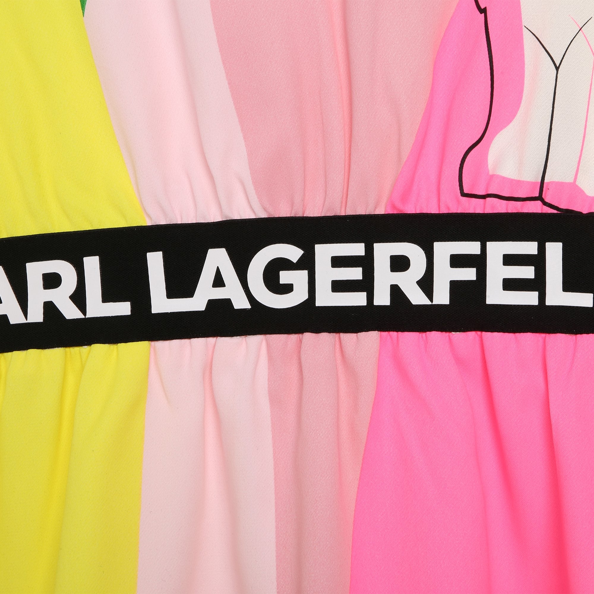 KARL LAGERFELD CHOUPETTE ARTWORK DRESS