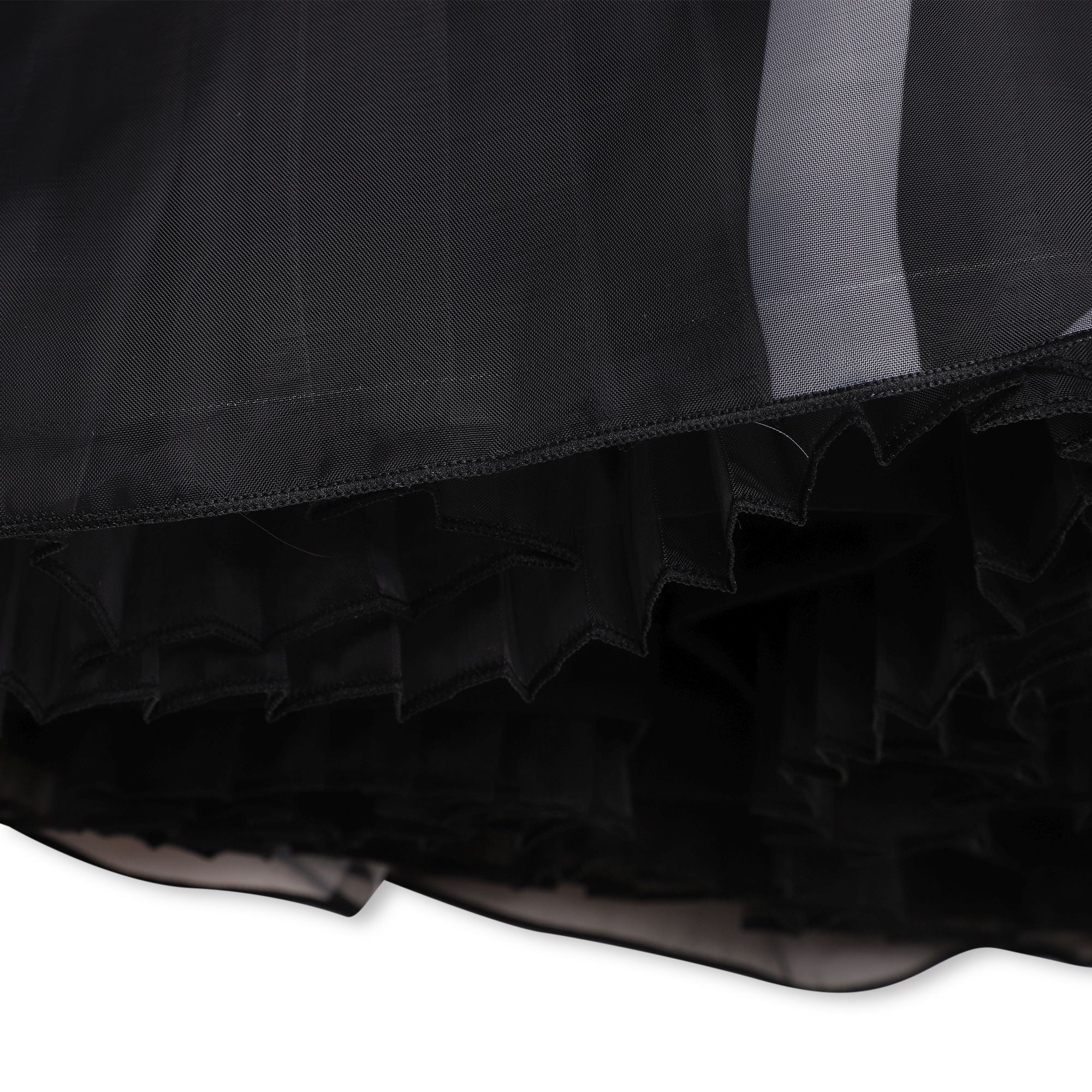 KARL LAGERFELD BLACK CEREMONY DRESS-ORGANZA SKIRT