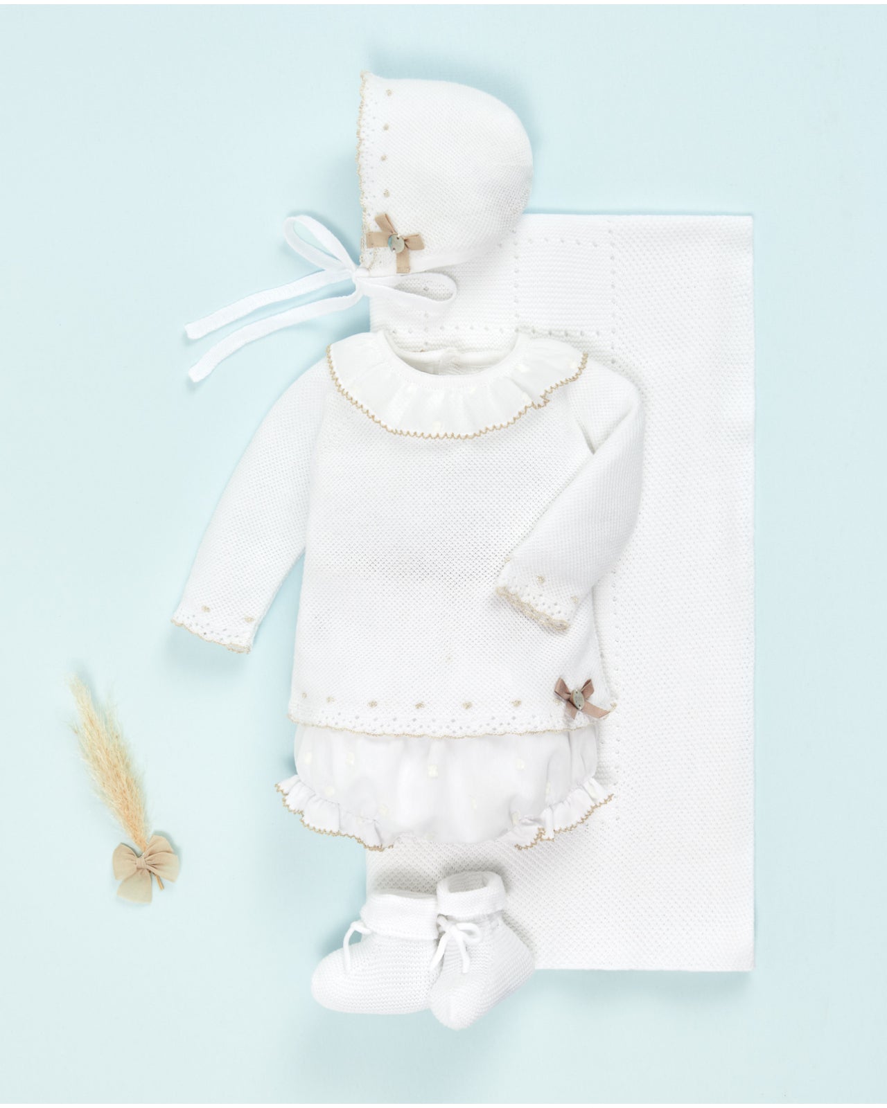 NEWBORN SET SWEATER + BLOOMERS "LINO"