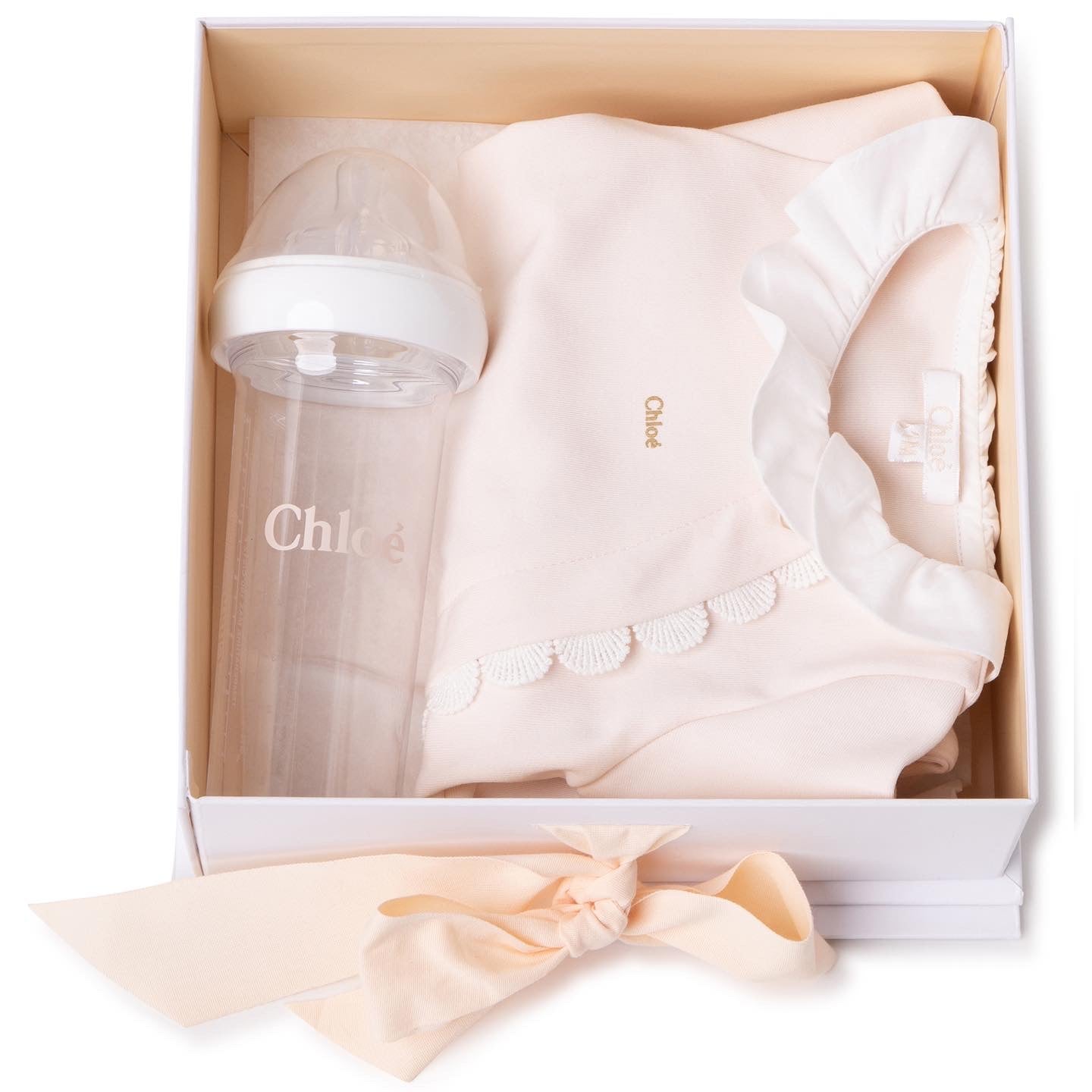 CHLOÉ BABY GIFT SET-ONESIE & BOTTLE