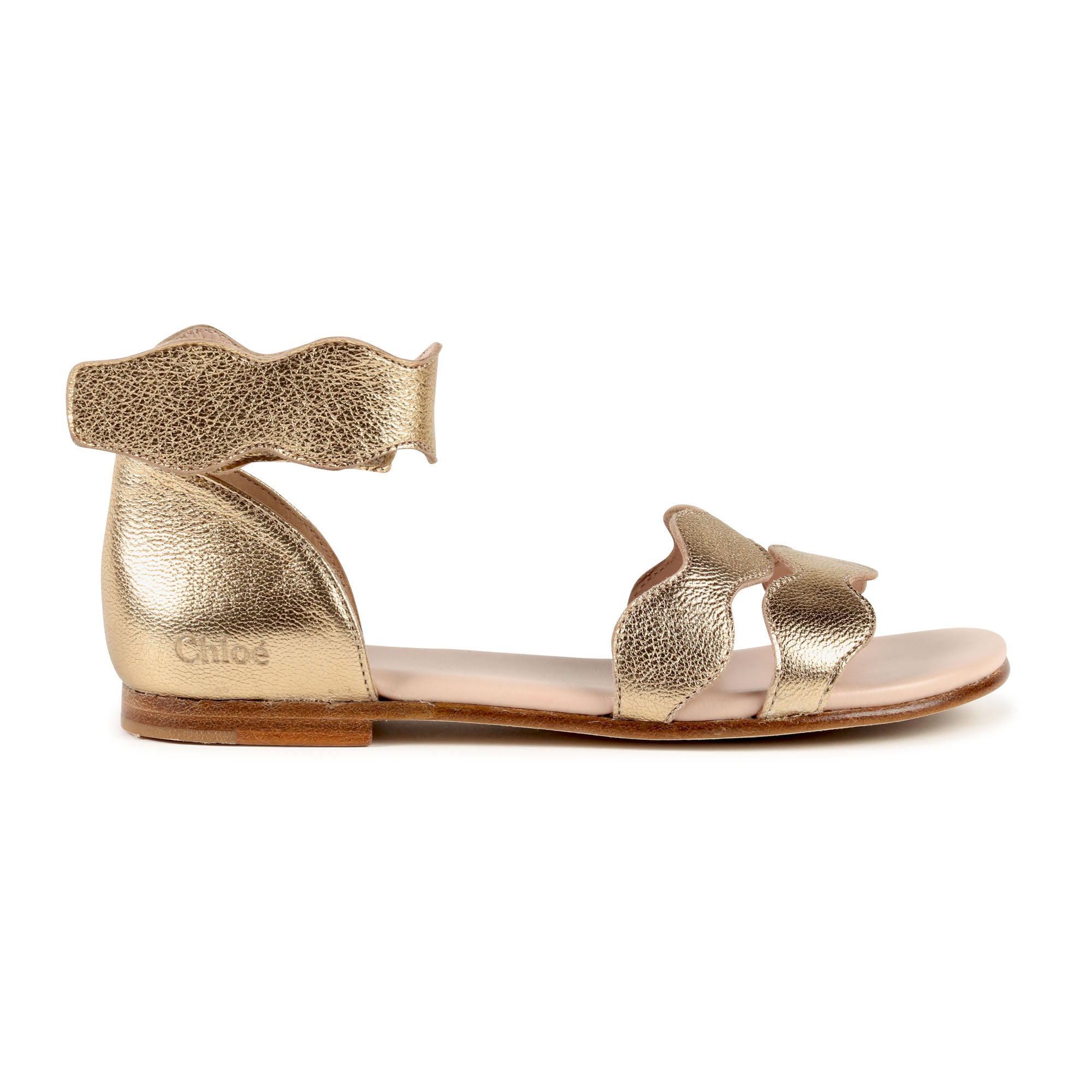 Chloé Gold Sandals