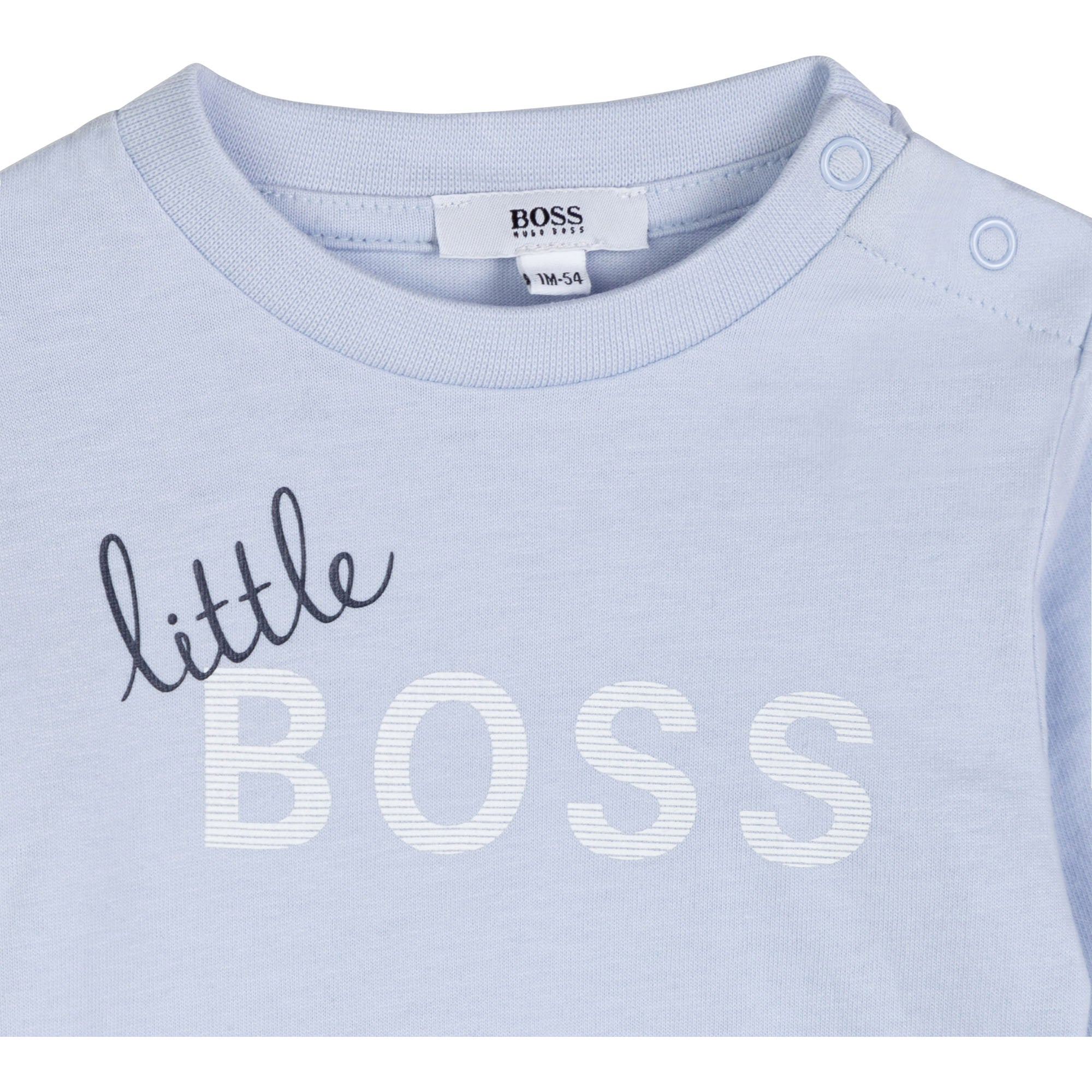 HUGO BOSS Baby Pale Blue Long Sleeve T-Shirt