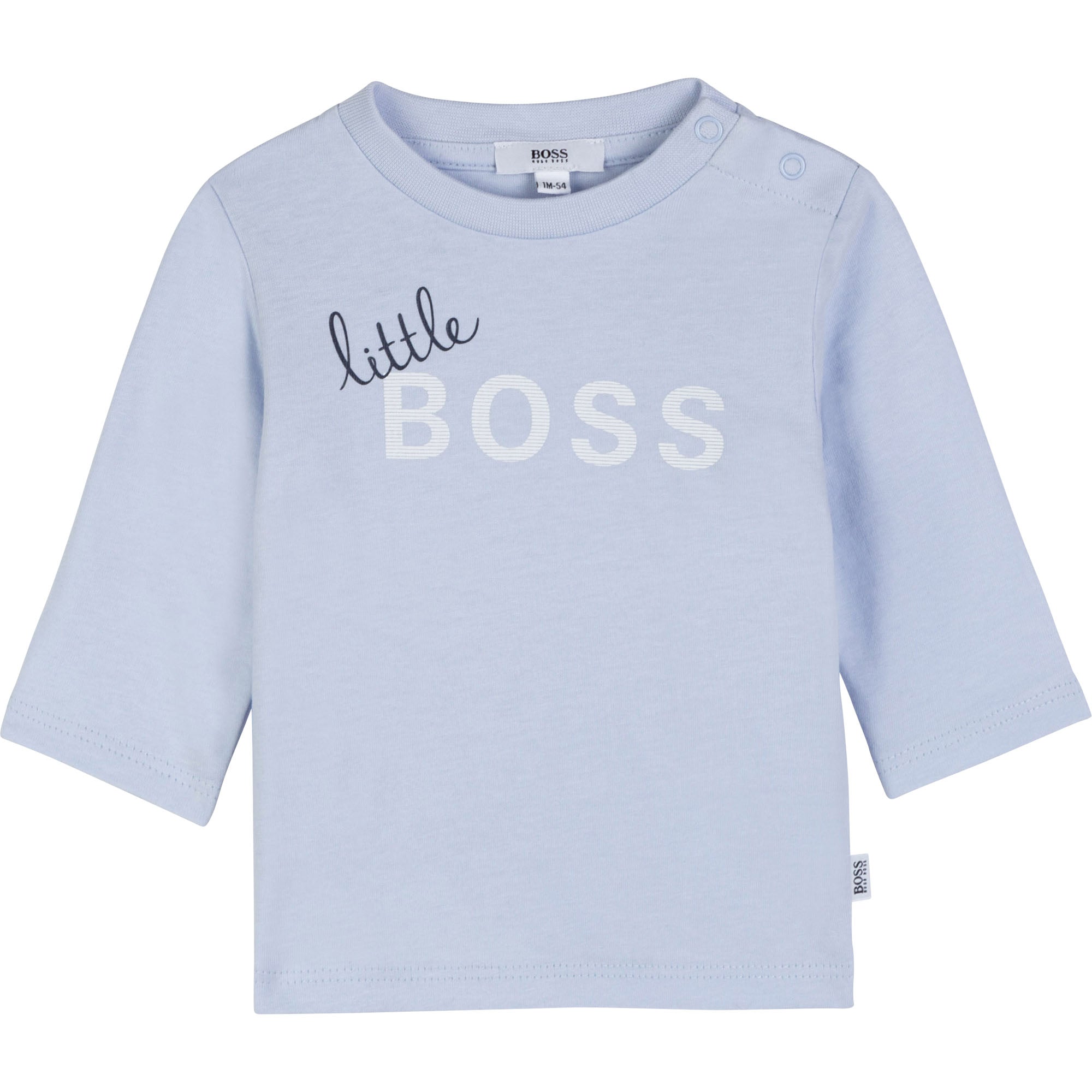 HUGO BOSS Baby Pale Blue Long Sleeve T-Shirt