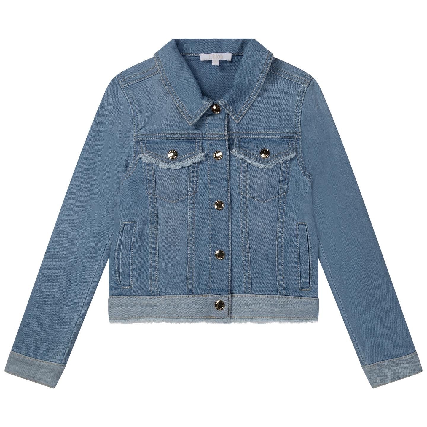 CHLOÉ LIGHT DENIM GIRLS JACKET