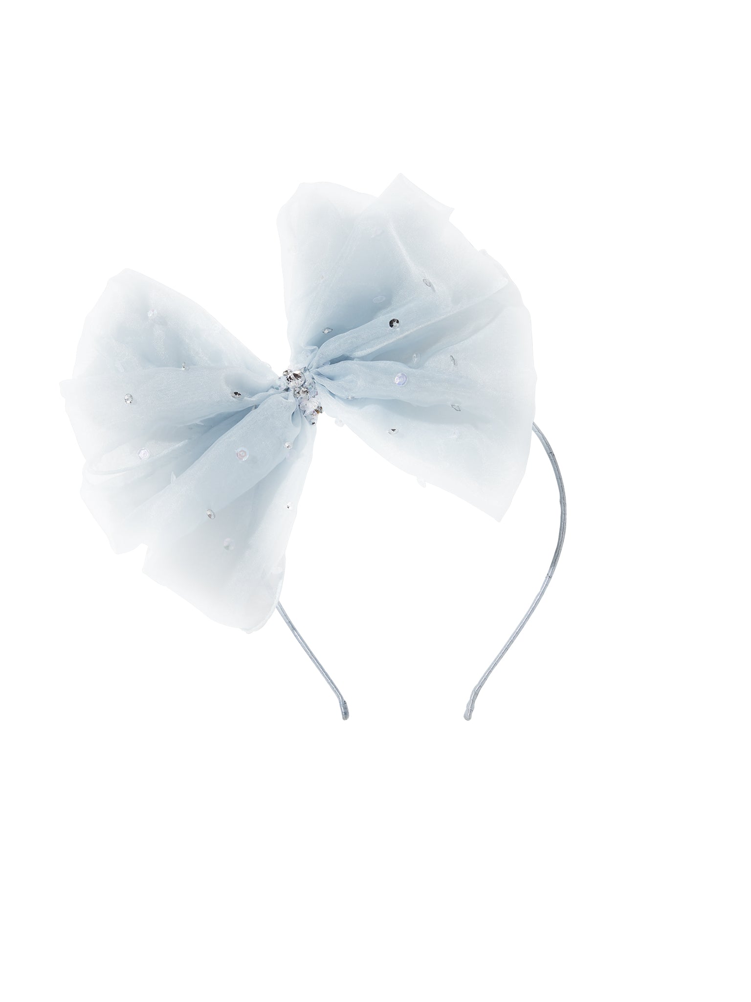 TUTU DU MONDE- Crystal Bow Headband-Shine Blue
