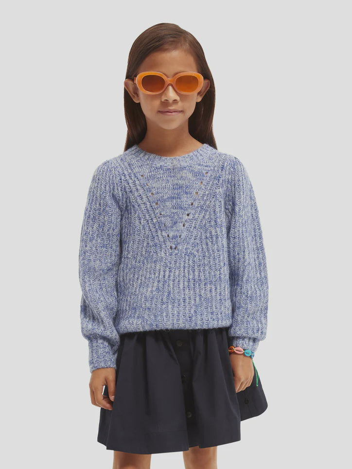 Voluminous-sleeved knit