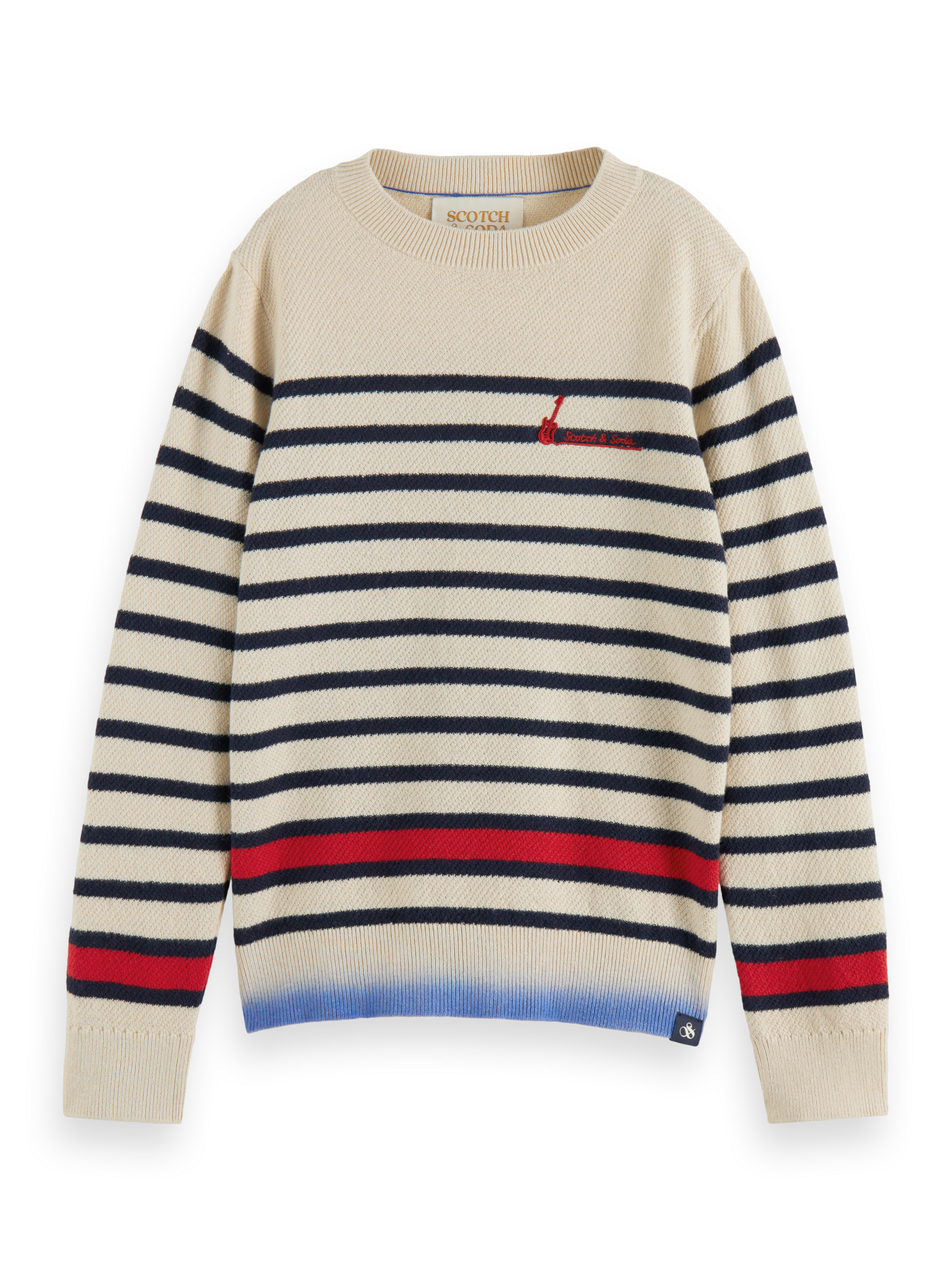 Kids - Striped crewneck sweater