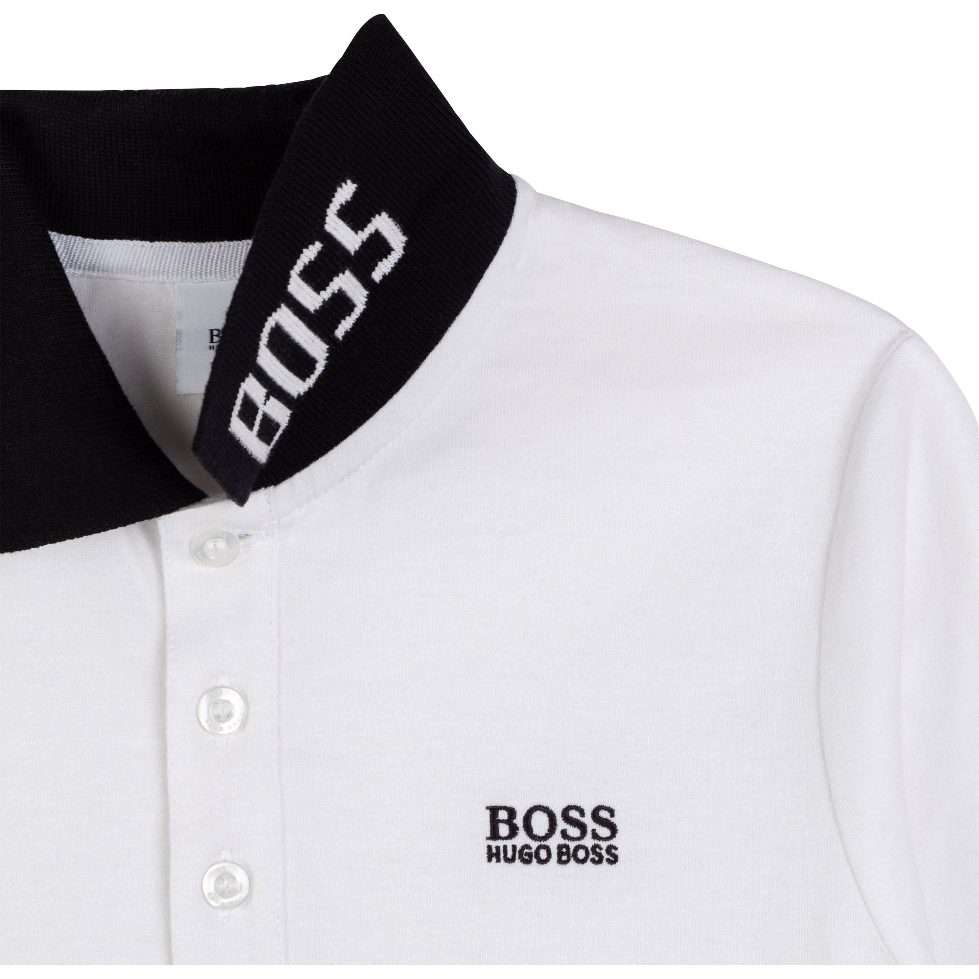 HUGO BOSS White/Black Polo