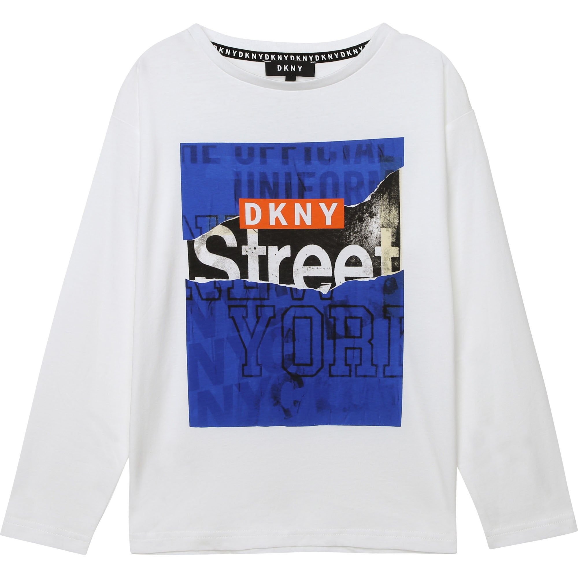 DKNY White Long Sleeve T-shirt