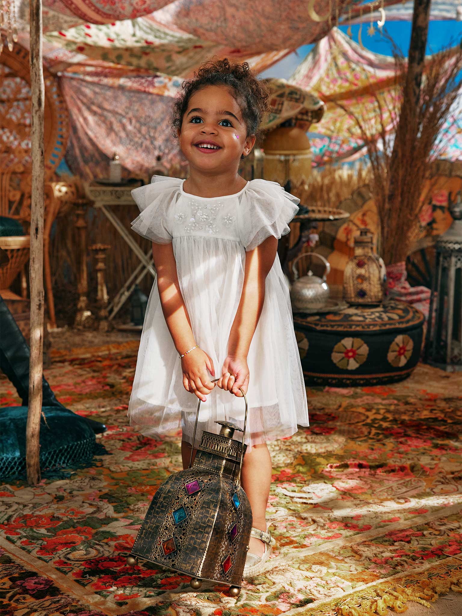 TUTU DU MONDE-Bébé White Bon Vivant Tulle Dress