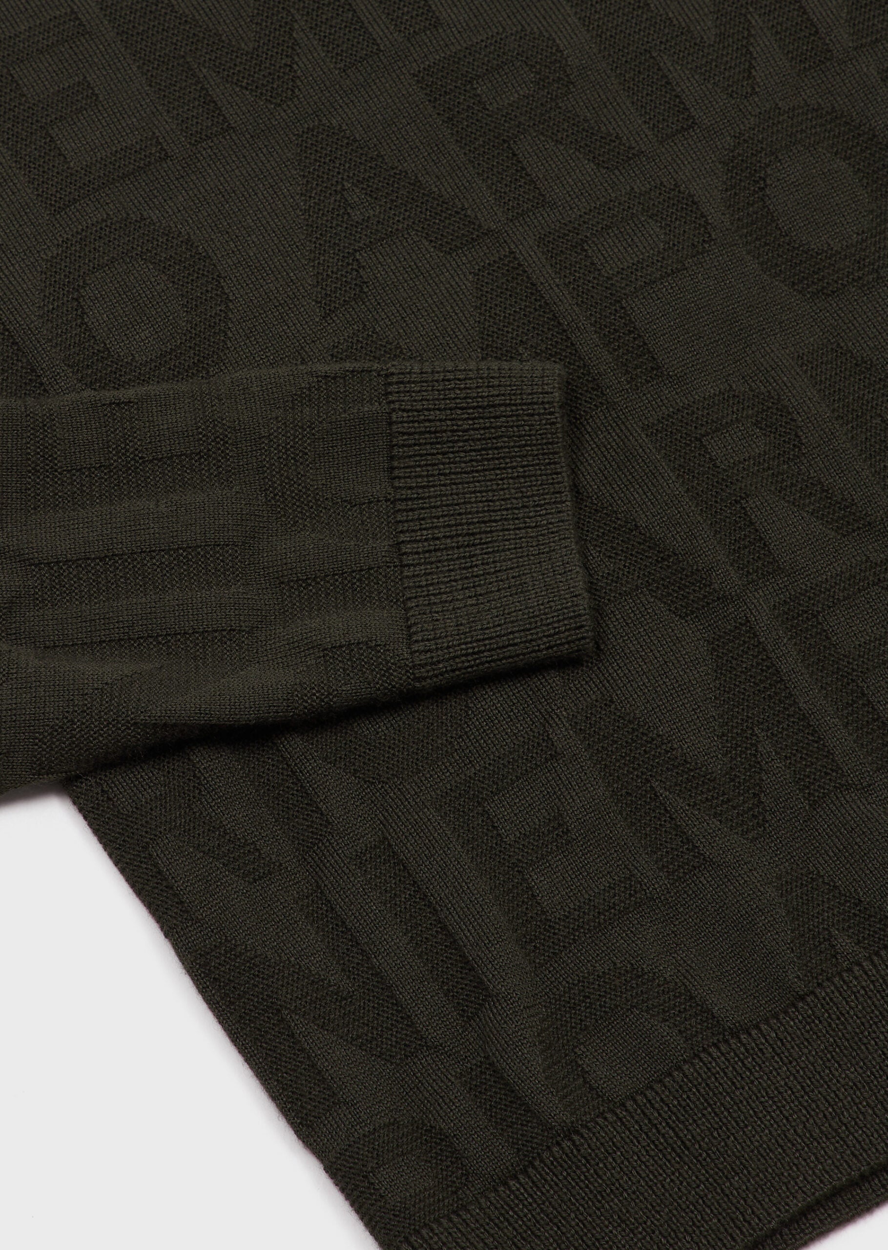 EMPORIO ARMANI Wool-blend jumper with EMPORIO ARMANI jacquard lettering