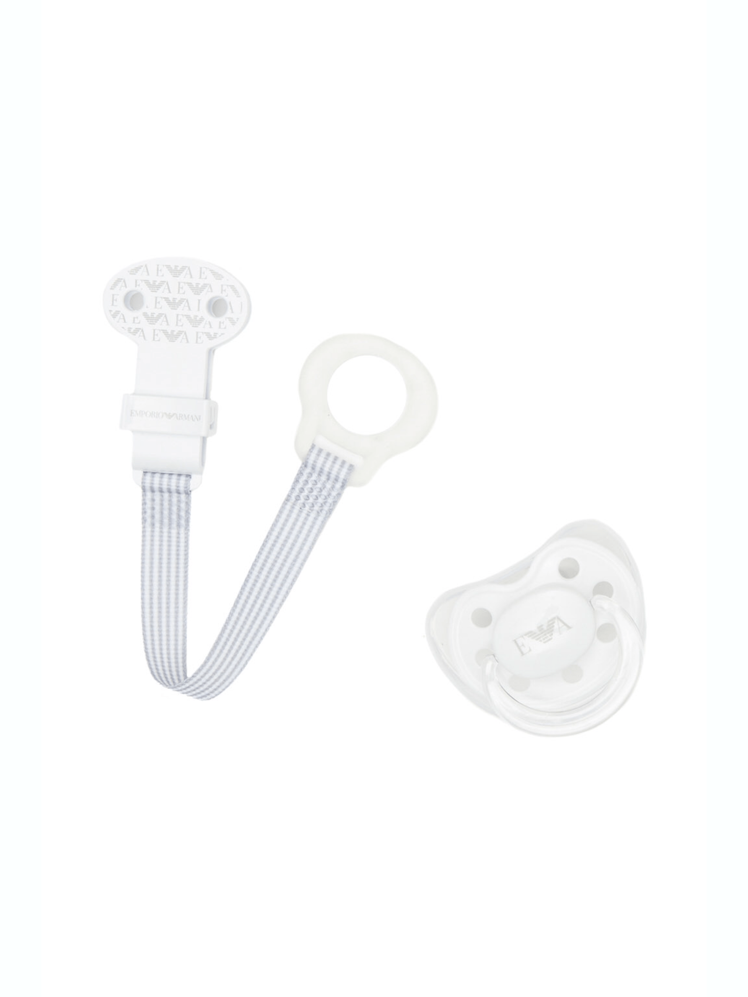 Emporio Armani Azzuro Pacifier and Pacifier clip