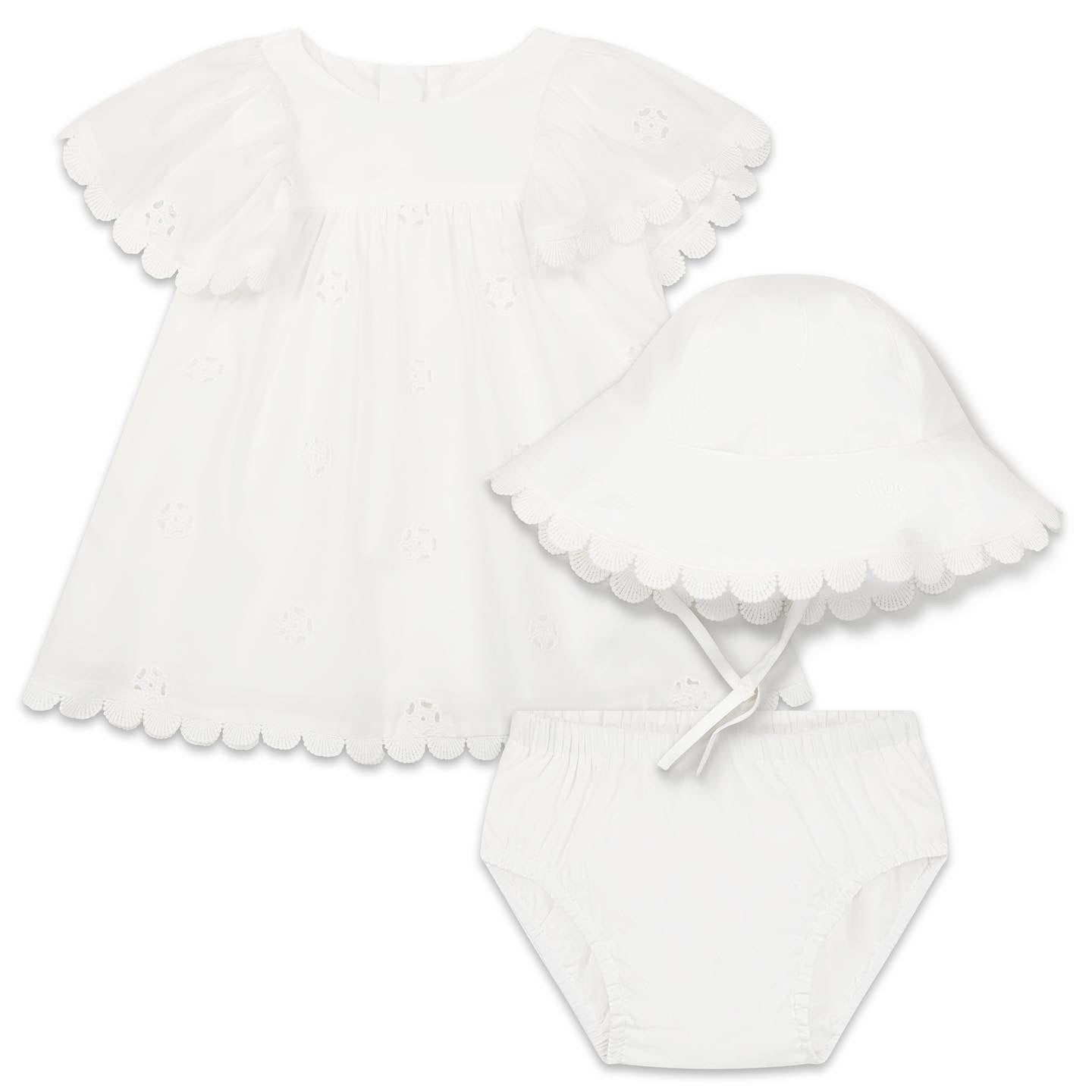 CHLOÉ WHITE DRESS + KNICKERS