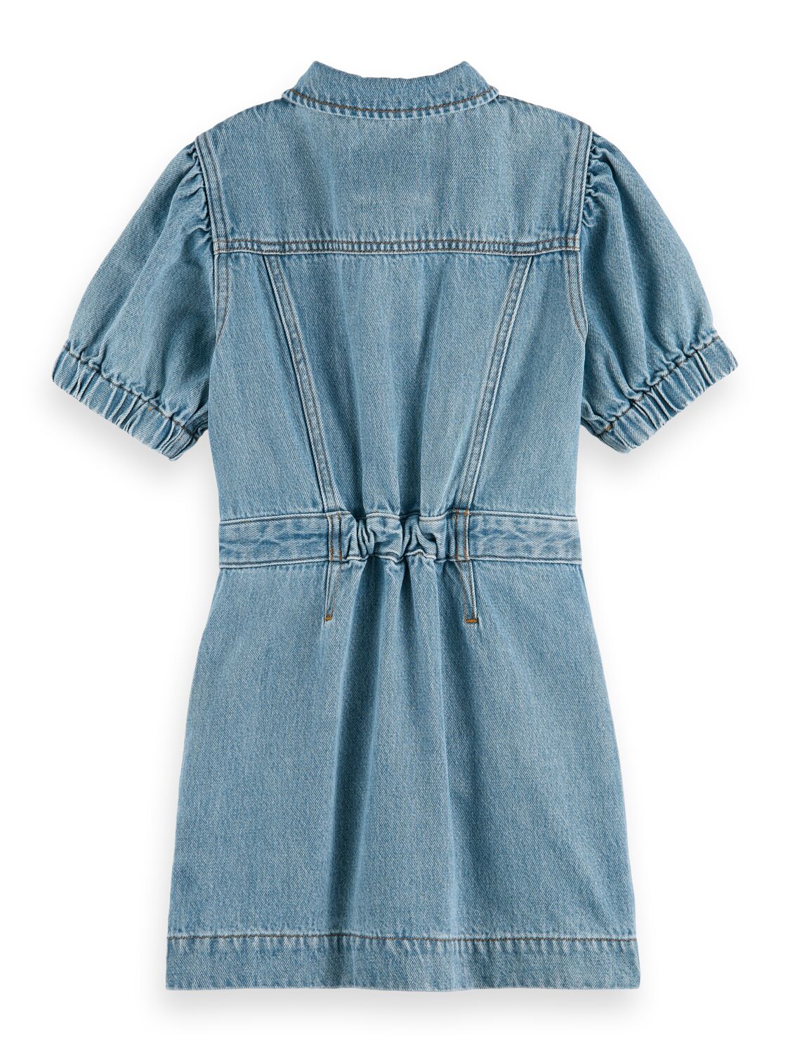 Short sleeve denim dress