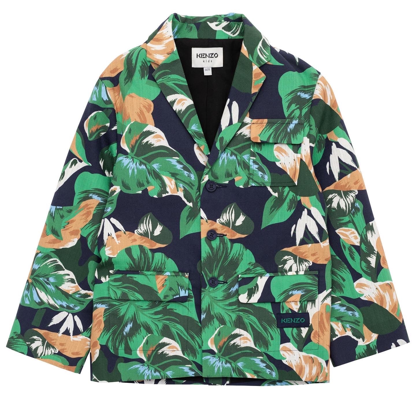 KENZO BOYS "LEAVES" SUIT JACKET