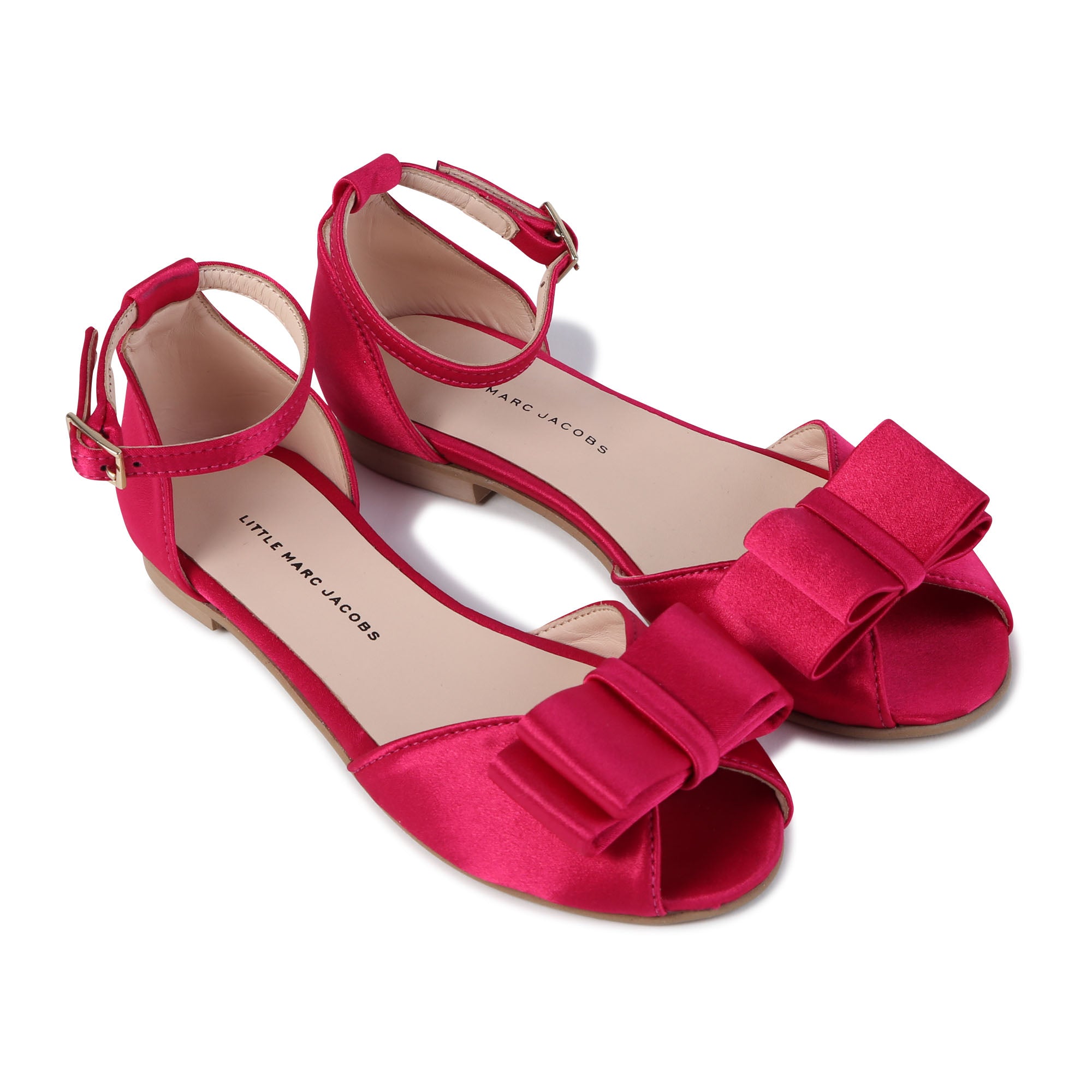 Little Marc Jacobs Pink Satin Ballerinas