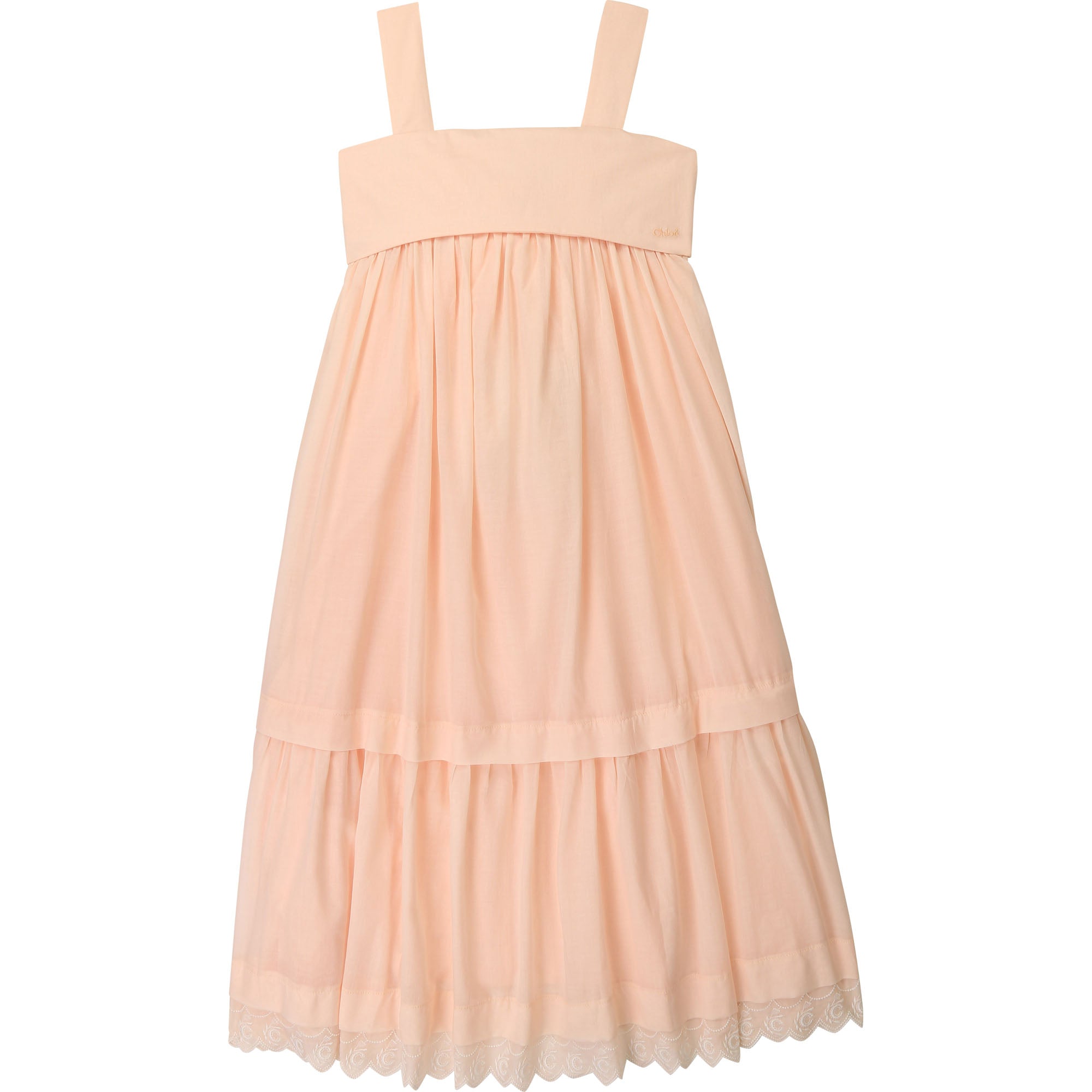 CHLOÉ APRICOT DRESS+BELT
