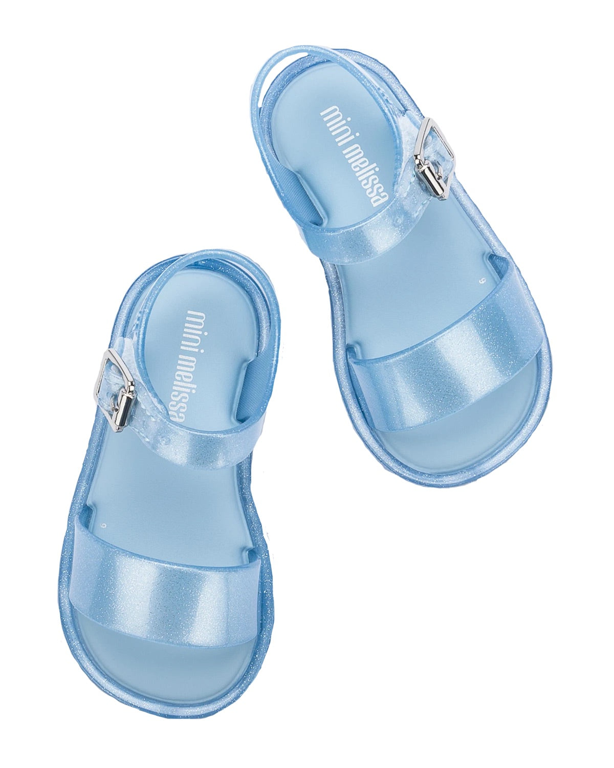 Mini Melissa Mar Sandal III BB - Blue Glitter