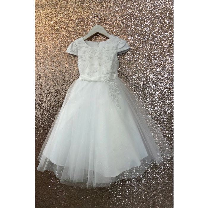 Leni White Communion Dress