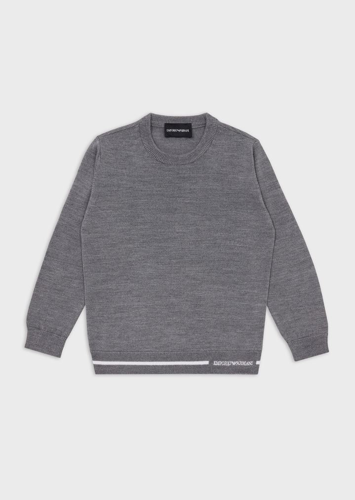 EMPORIO ARMANI Grey sweater