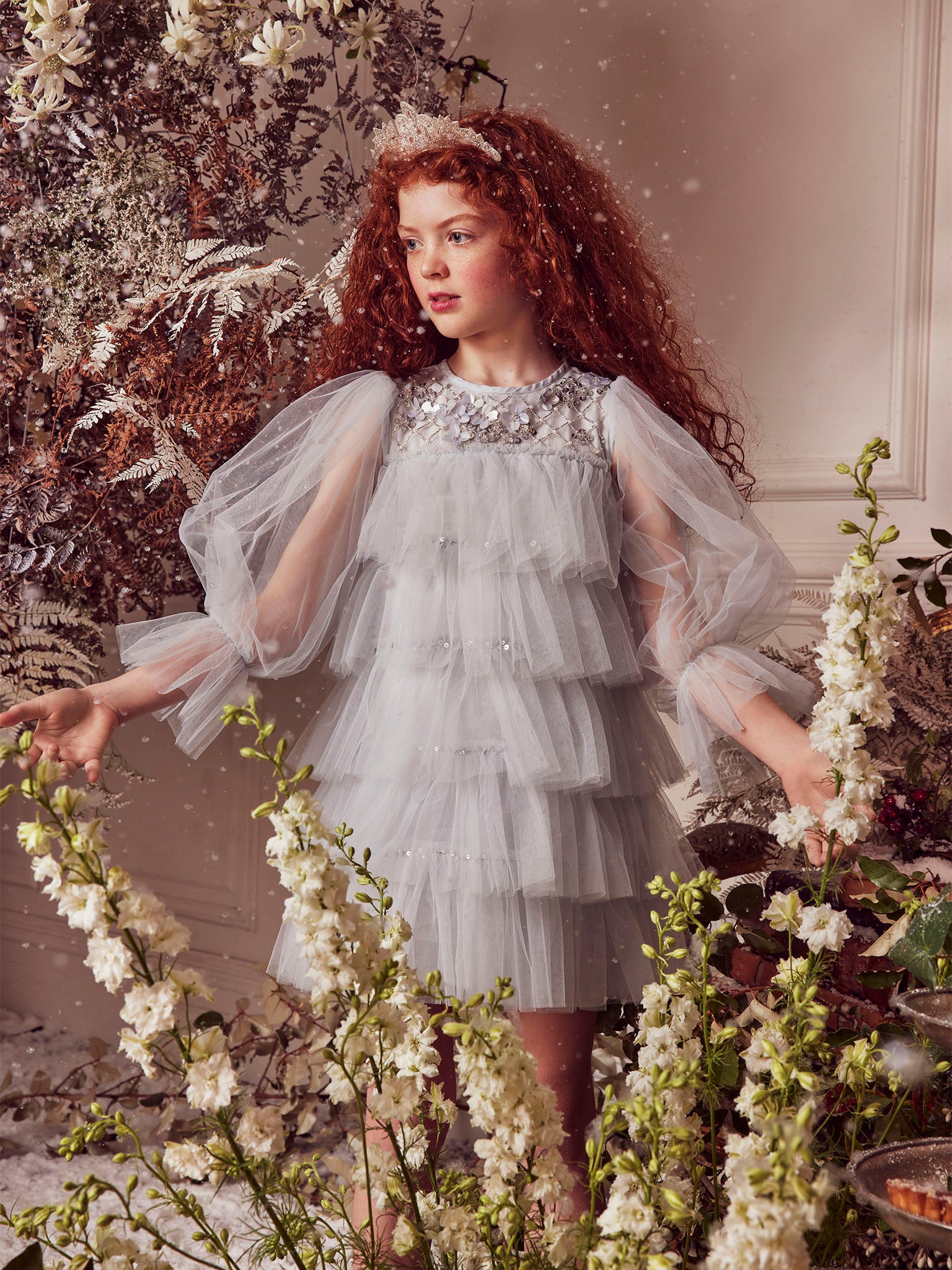 SNOWFALL TULLE DRESS