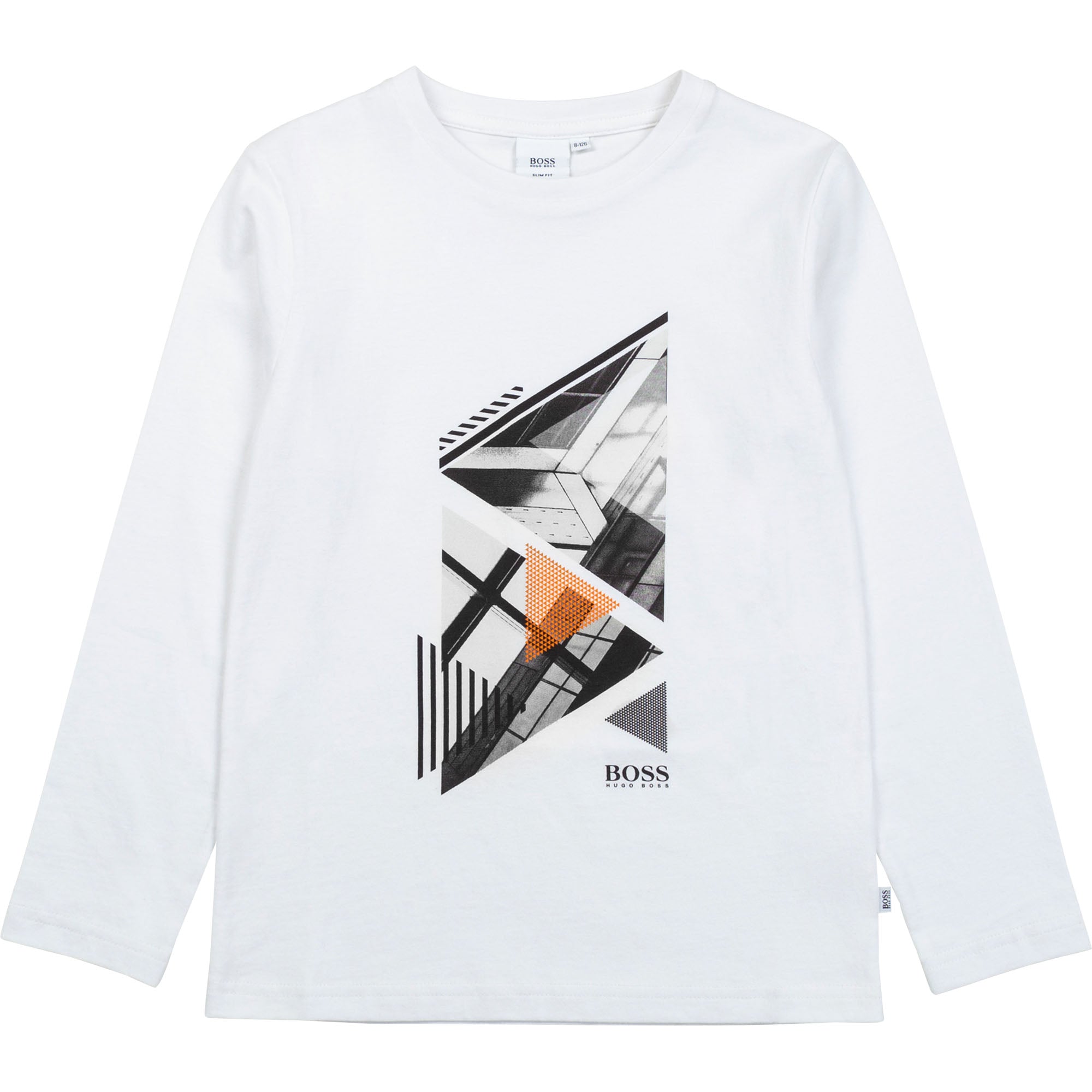 HUGO BOSS White Long Sleeve T-shirt