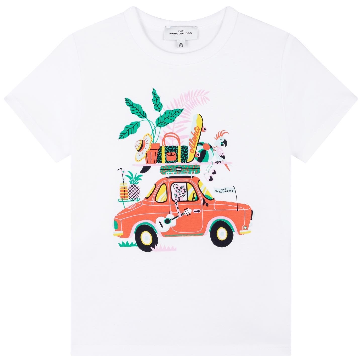 MARC JACOBS PINK GIRLS TEE-SHIRT
