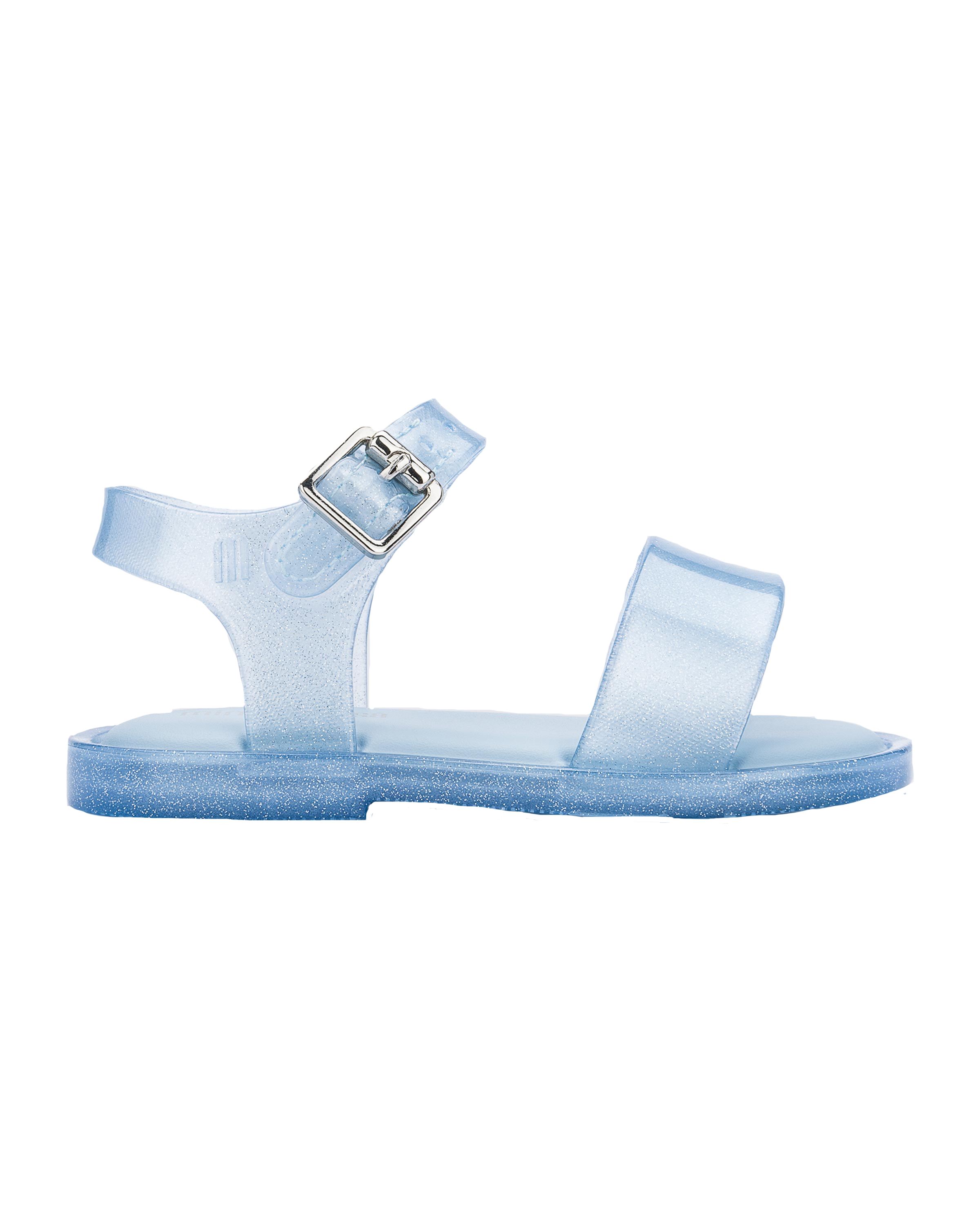 Mini Melissa Mar Sandal III BB - Blue Glitter